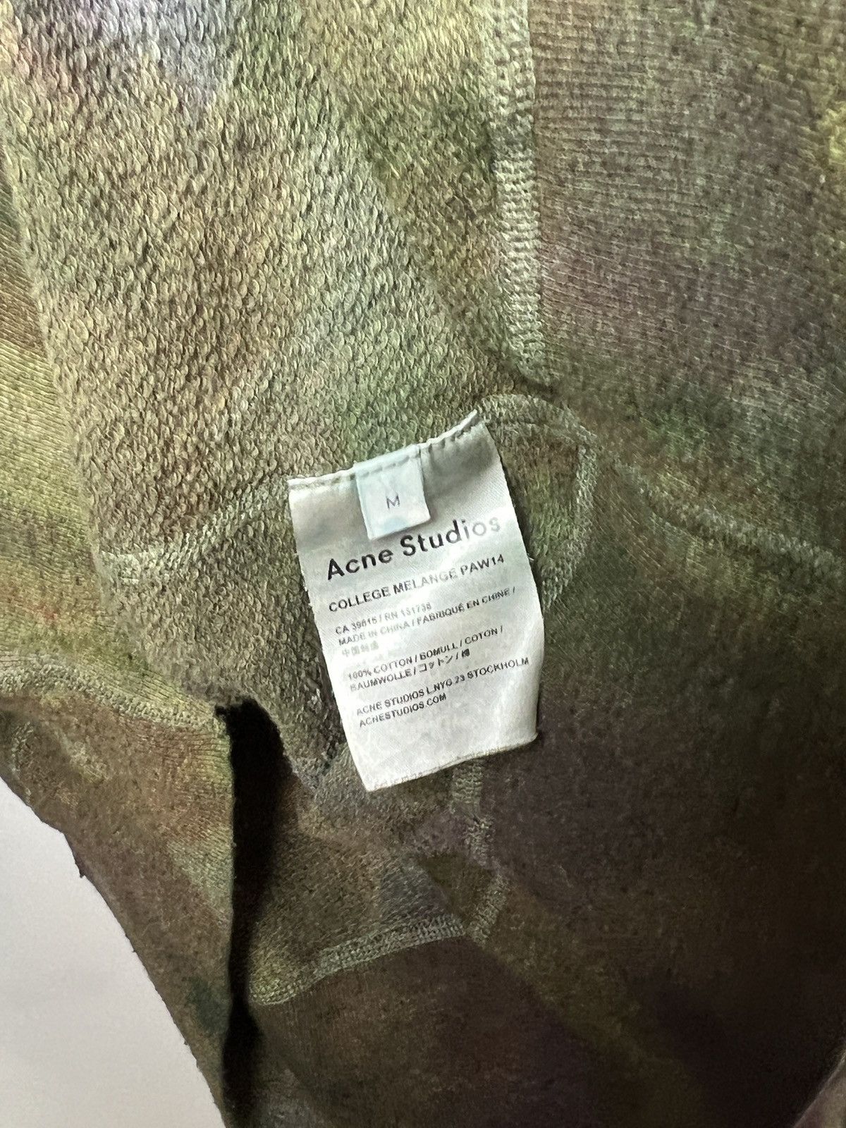 Acne Studios acne studios y2k camo custom tie dye sweatshirt vintage m-l Size US M / EU 48-50 / 2 - 15 Thumbnail