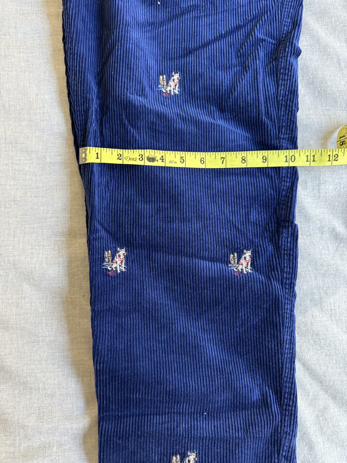 Polo Ralph Lauren Polo Ralph Lauren Embroidered Corduroy Trousers Size US 32 / EU 48 - 10 Thumbnail