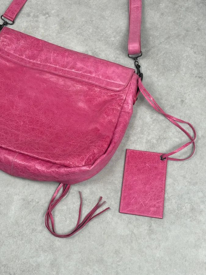 Balenciaga Balenciaga Moto City Messenger Studded Pink Bag Size ONE SIZE - 13 Thumbnail