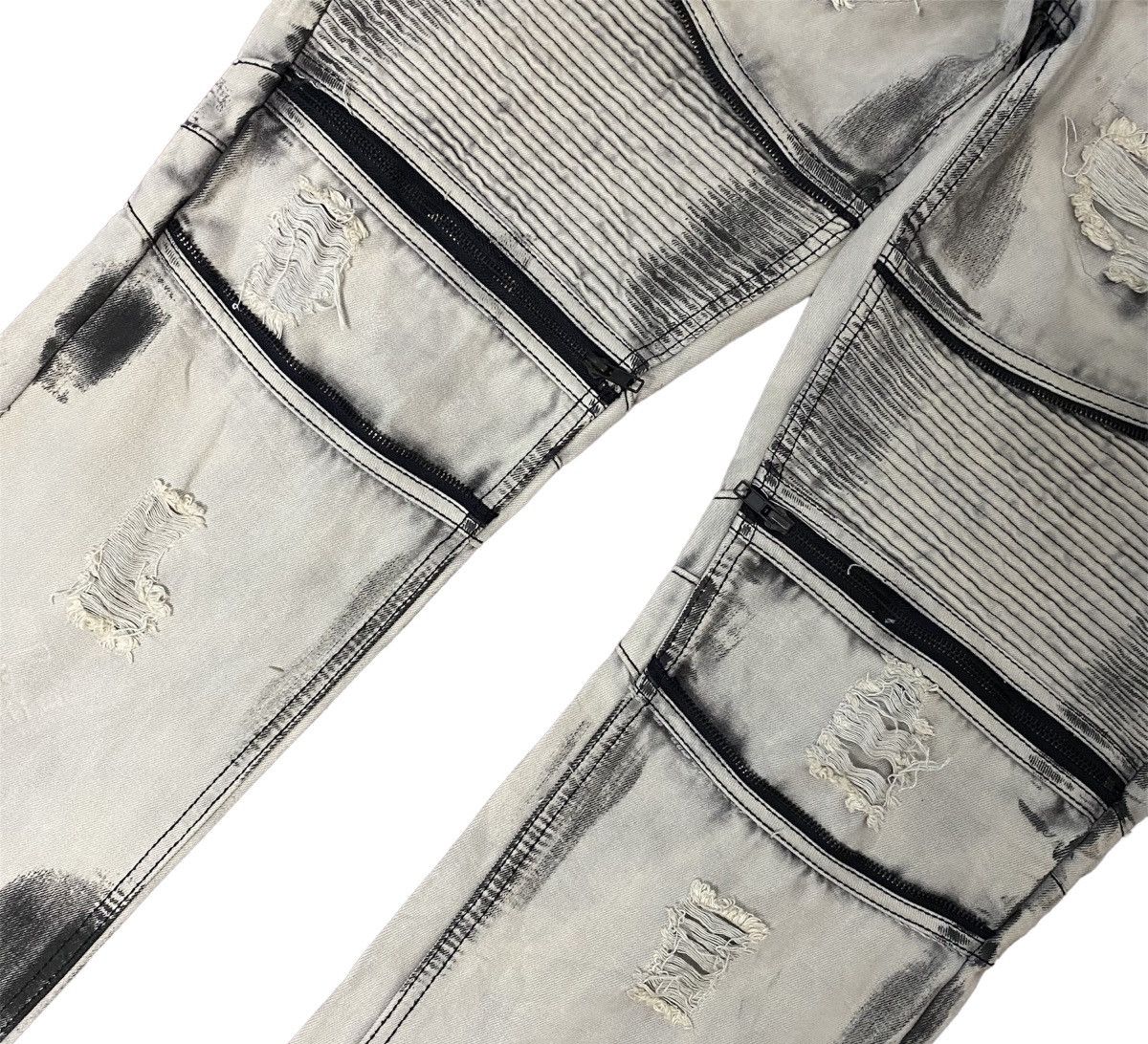 Smoke Rise Smoke Rise Jeans Inspired by Balmain Biker Jeans Size US 42 / EU 58 - 3 Thumbnail