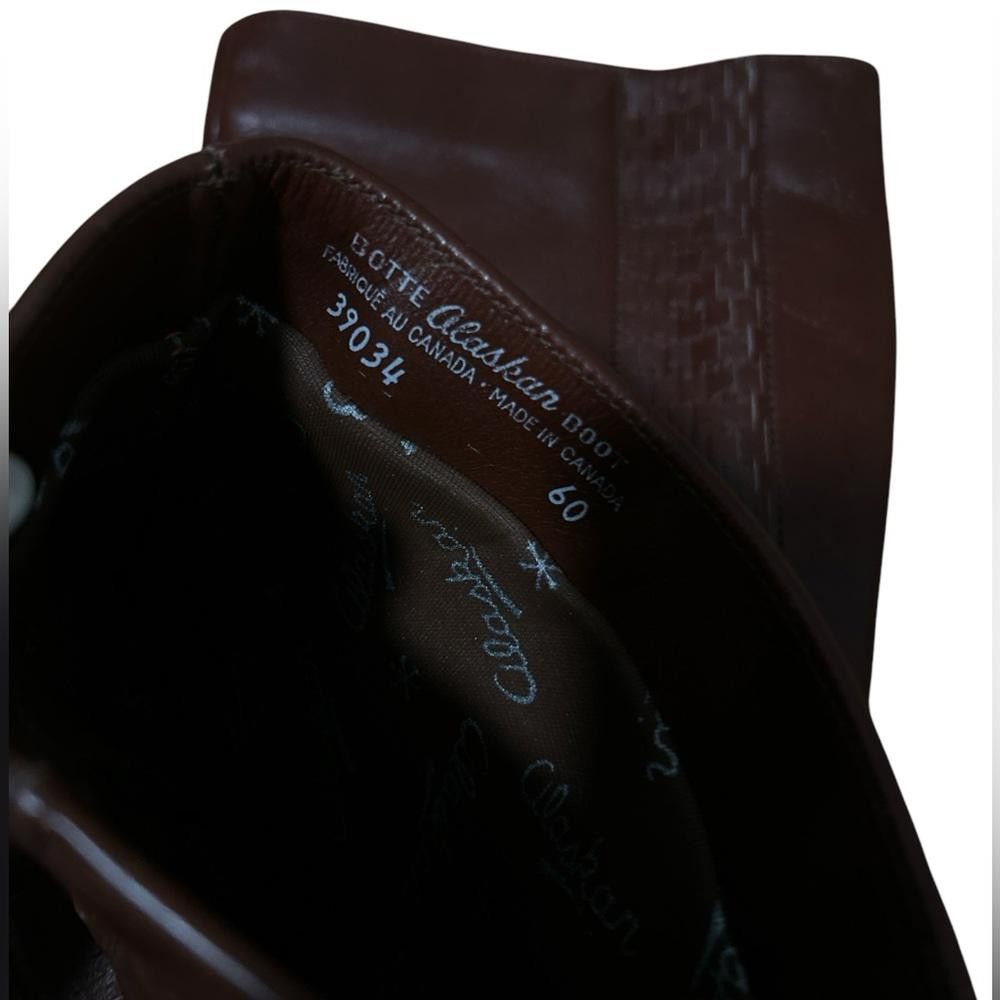 Clarks Stylish Brown Leather Knee-High Boots Size US 6 / IT 36 - 3 Thumbnail