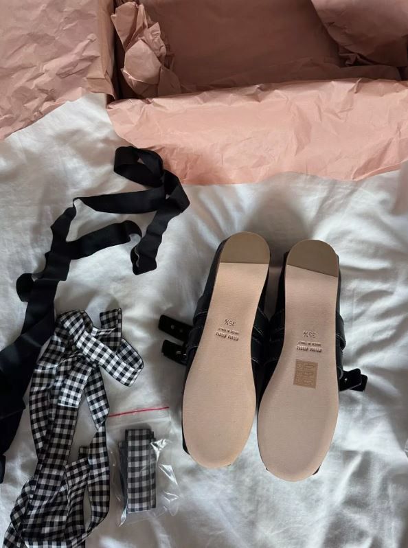 Miu Miu Miu Miu Ballet Flats with Buckle Straps size 35.5 NIB Size US 5.5 / IT 35.5 - 7 Thumbnail