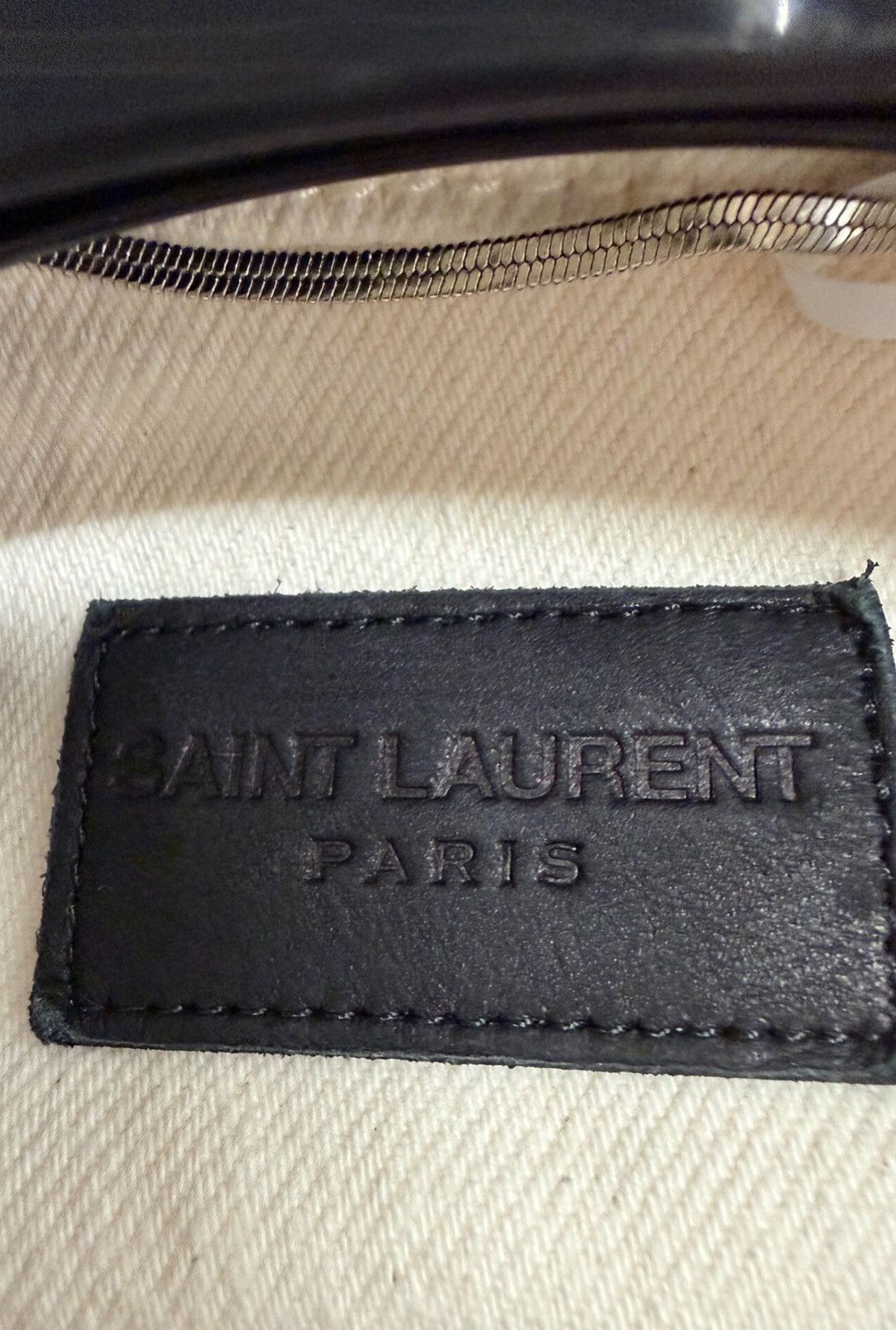 Saint Laurent Paris Saint Laurent SLP 22FW Off-White Denim Jacket Size US M / EU 48-50 / 2 - 3 Thumbnail