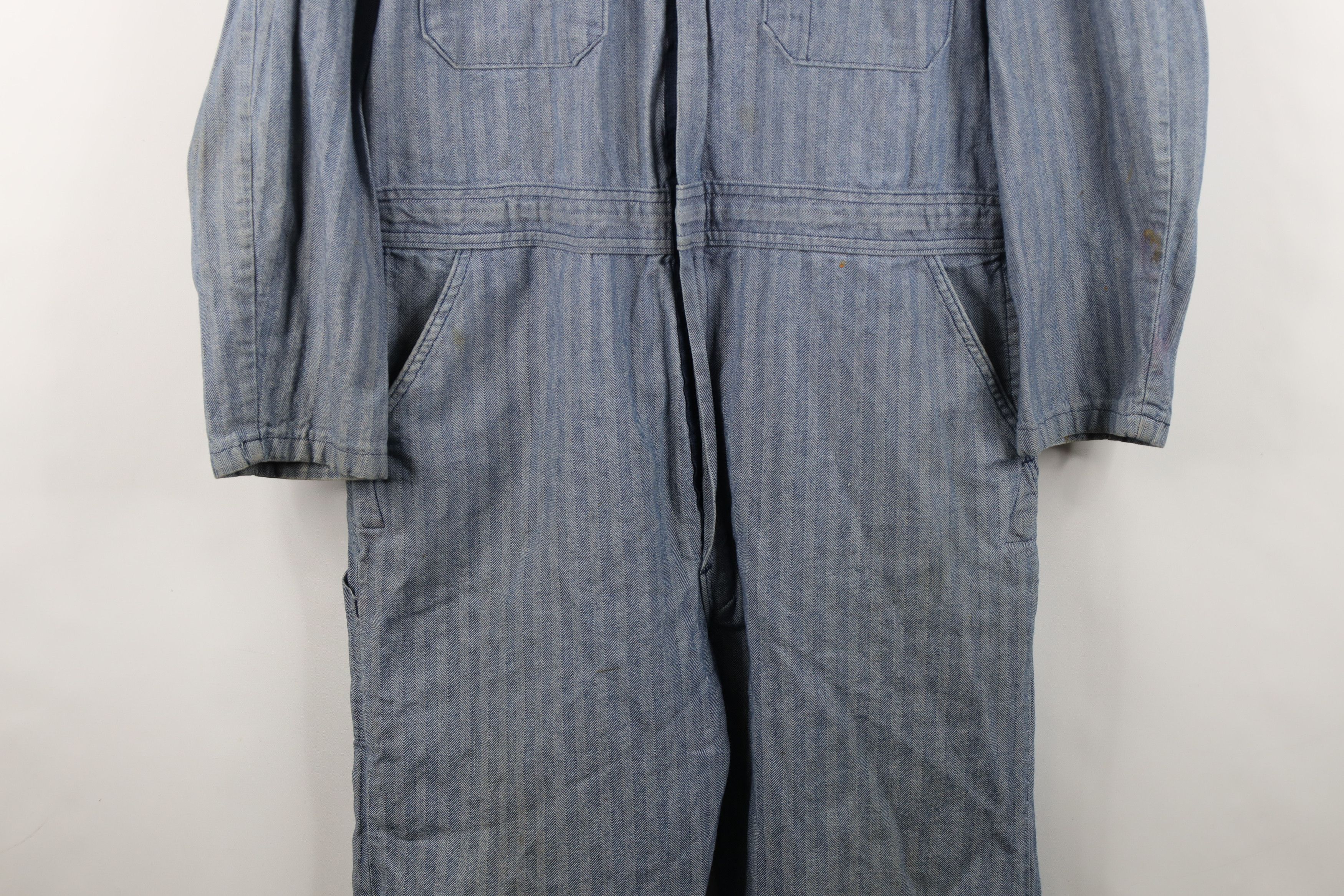 Walls Vintage 70s 80s Walls HBT Herringbone Twill Coveralls Bibs Size US 36 / EU 52 - 4 Thumbnail