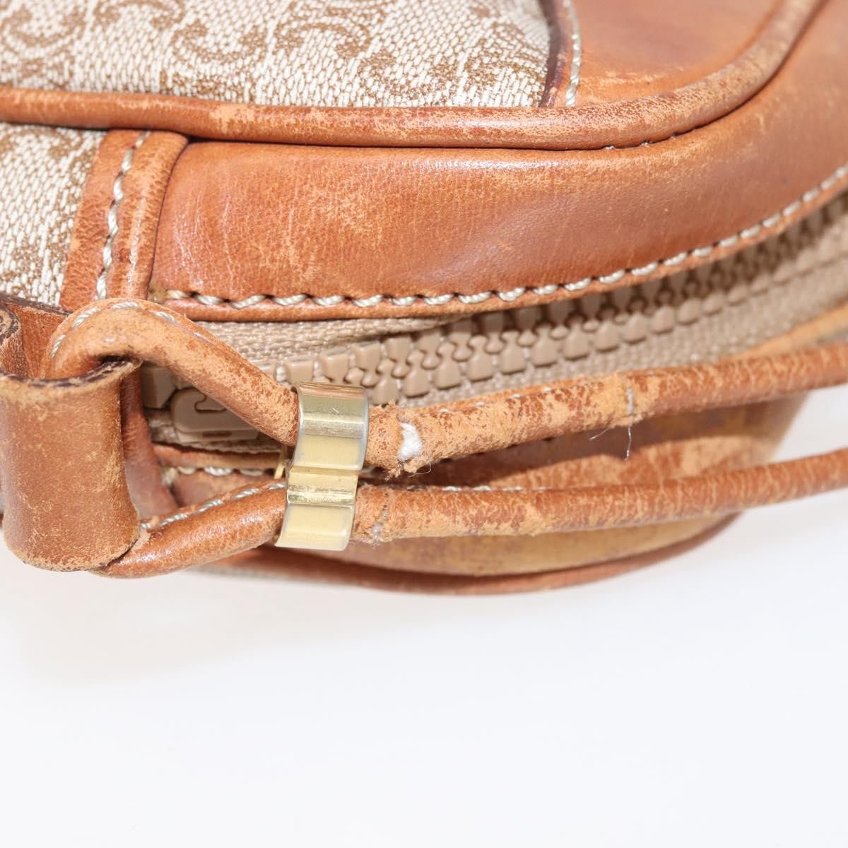Celine CELINE Macadam Canvas Shoulder Bag Pvc Beige Gold Size ONE SIZE - 9 Thumbnail