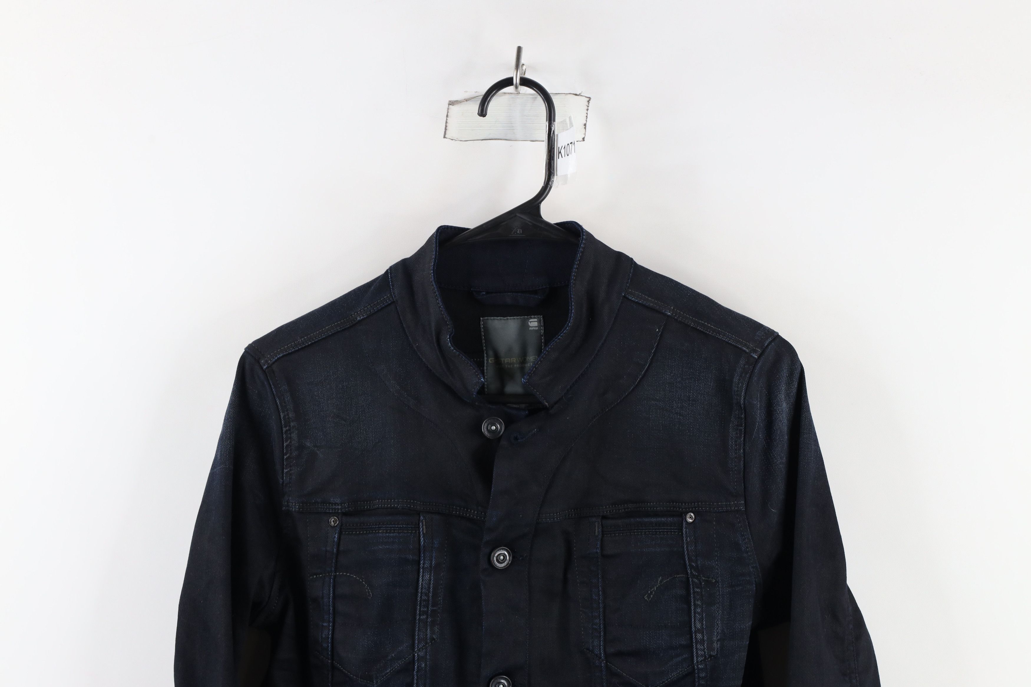 G-Star × Vintage G Star Raw Denim Spell Out Stretch Denim Jean Jacket Indigo Size M / US 6-8 / IT 42-44 - 2 Thumbnail