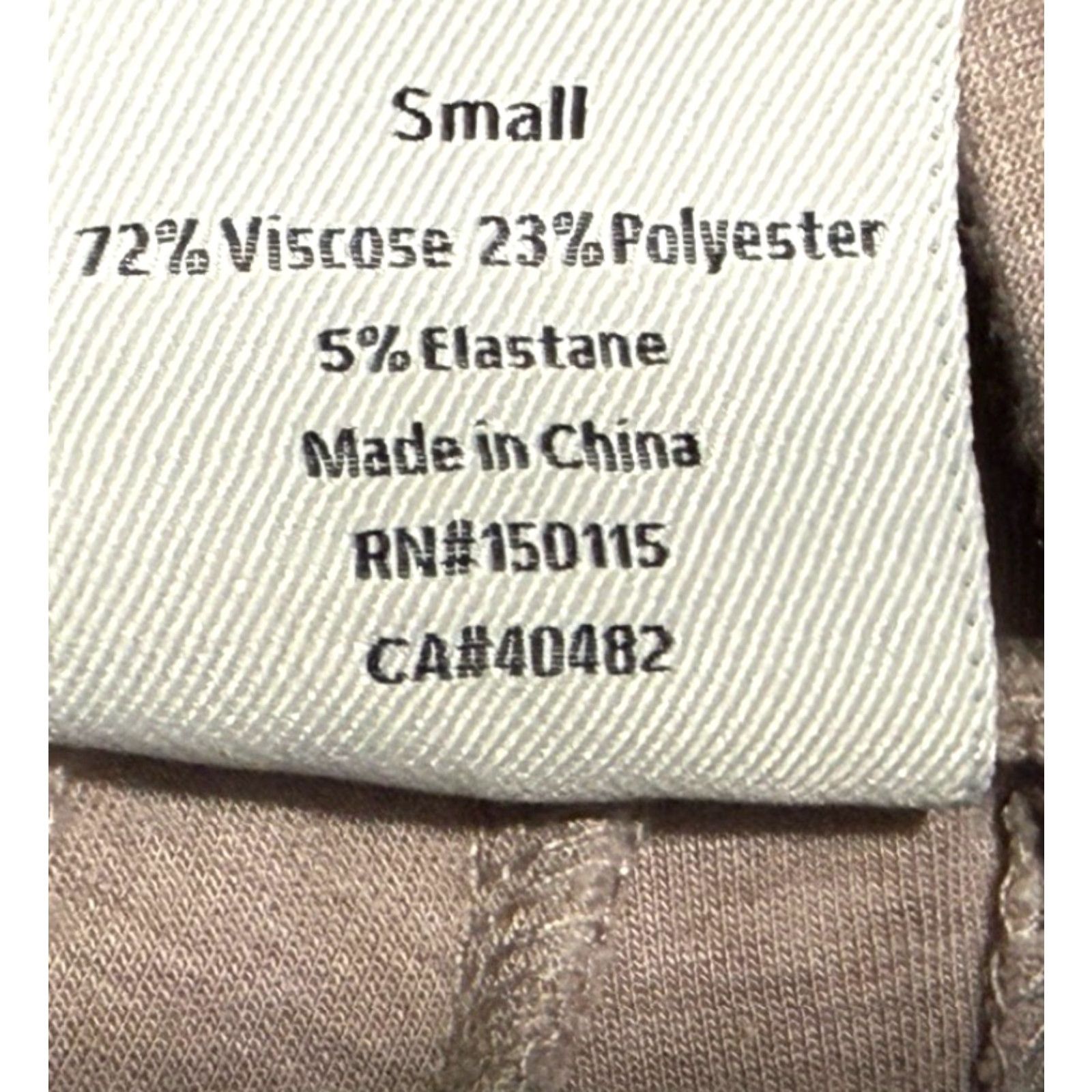 Varley Varley Pants Women Beige Doublesoft Slim Cuff Pant Athleisure Lounge Small Beig Size 28" / US 6 / IT 42 - 5 Thumbnail