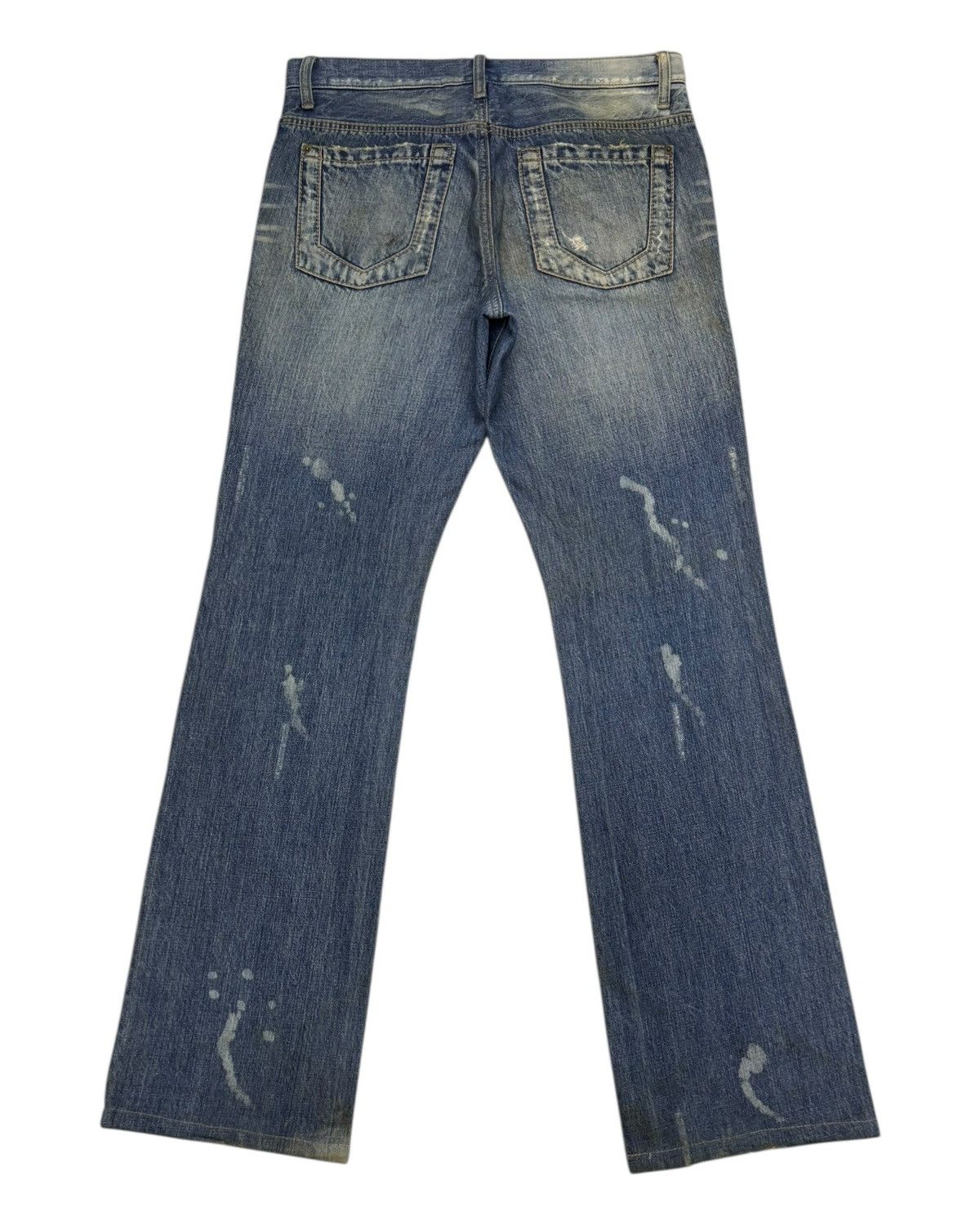 Gaultier Homme Objet × Jean Paul Gaultier Gaultier Homme Objet Custom Bleach Flare Distressed Denim Size US 34 / EU 50 - 8 Thumbnail