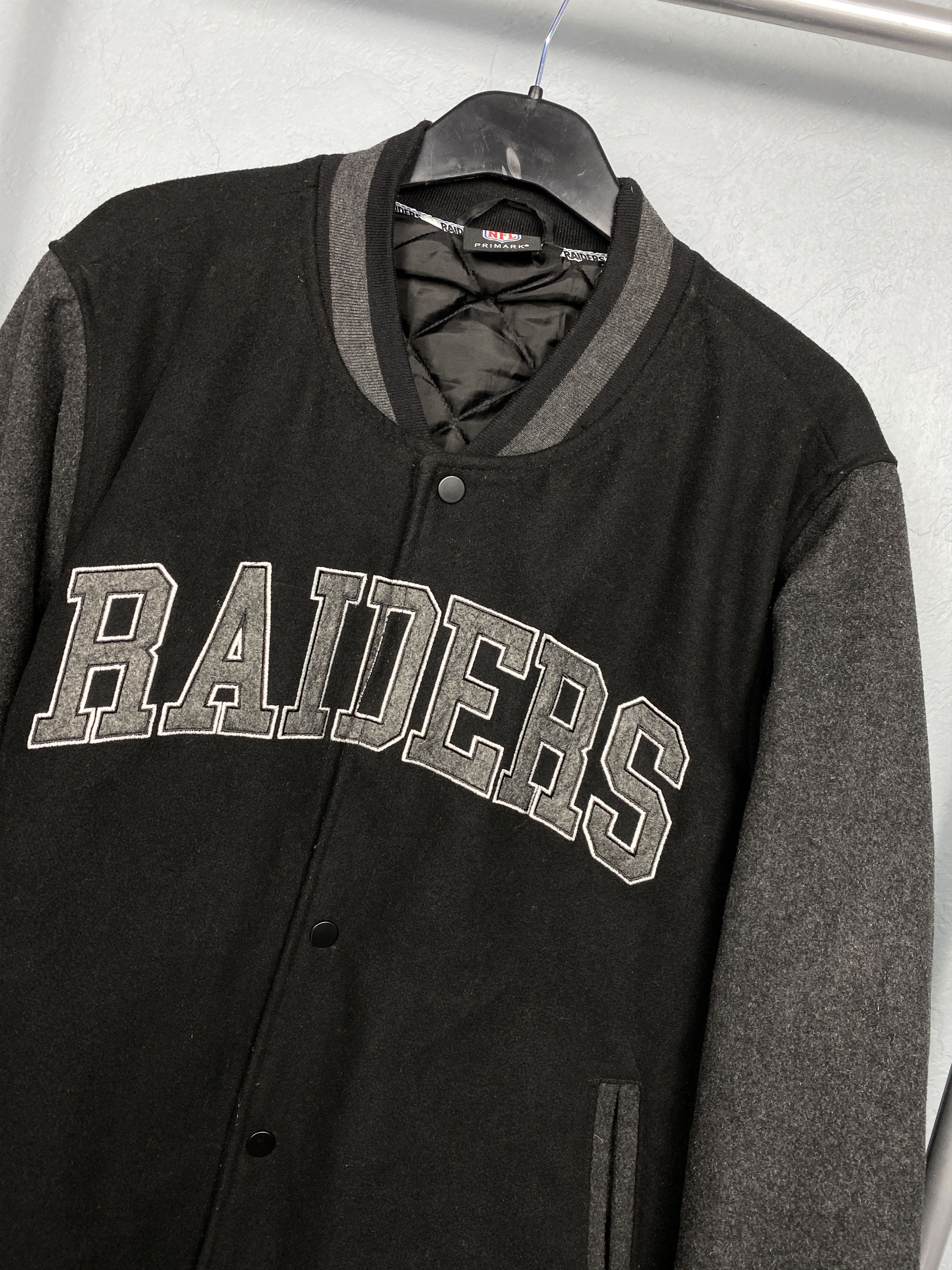 NFL Raiders NFL Wool Bomber Jacket Y2K Varsity Size US L / EU 52-54 / 3 - 4 Thumbnail