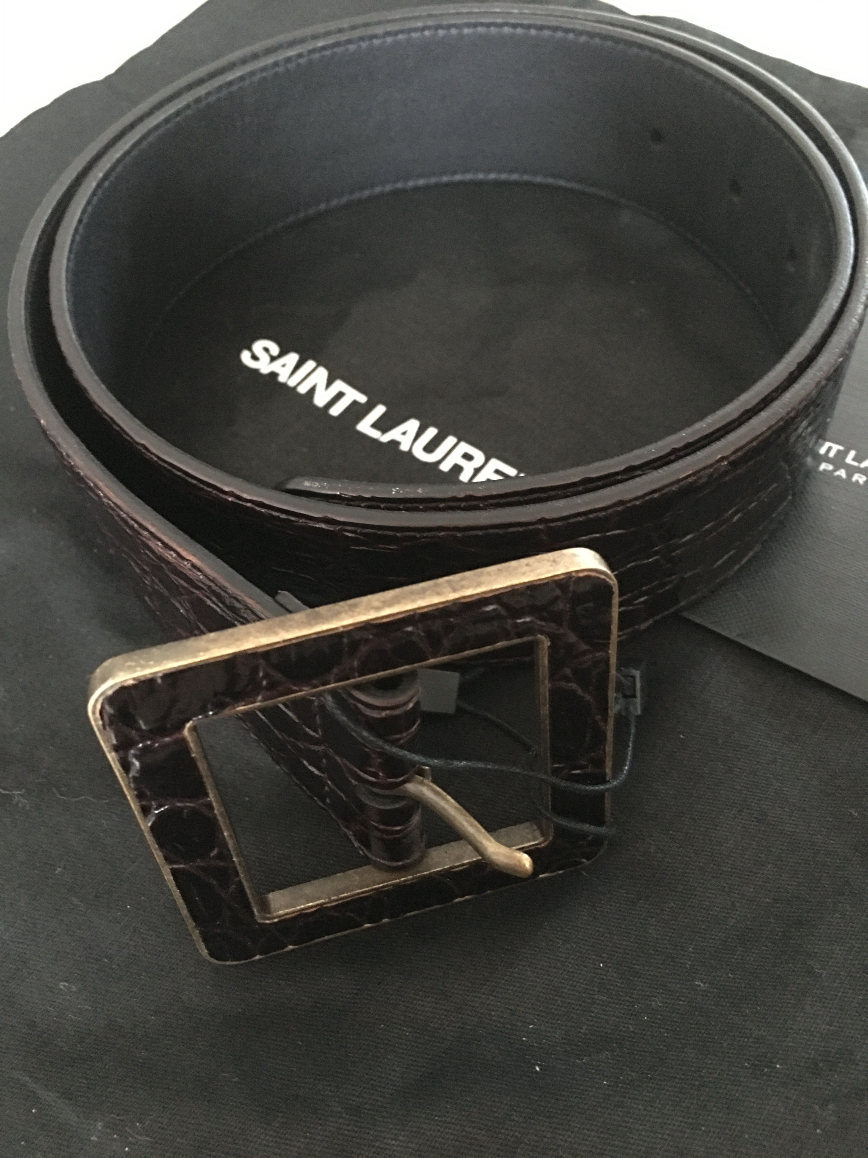 Saint Laurent Paris Belt in Leather Size ONE SIZE - 4 Thumbnail