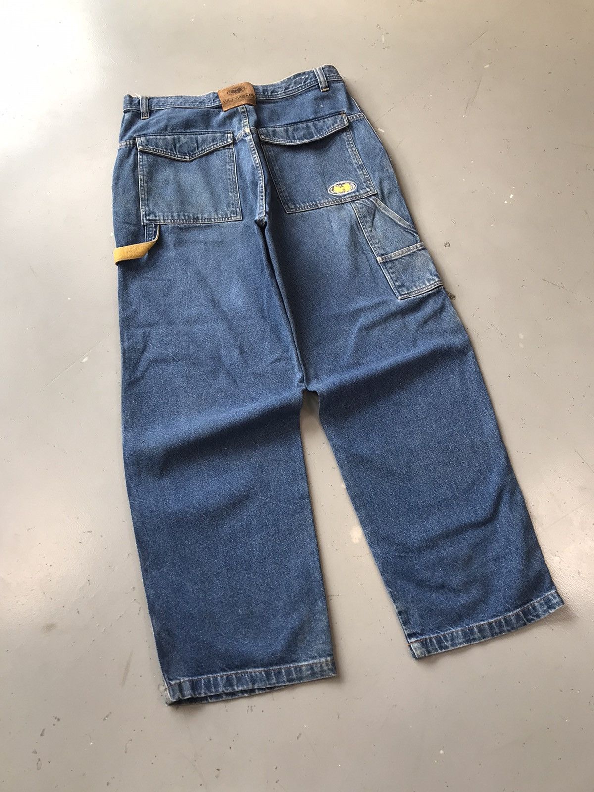 JNCO × Vintage × Wu-Tang Clan Vintage Wu wear multiple pockets loose fit cargo denim Size US 35 - 9 Thumbnail