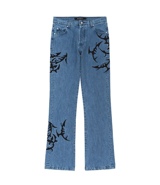 Misbhv Misbhv hardcore emroidered flared jeans Size US 32 / EU 48 - 1 Thumbnail