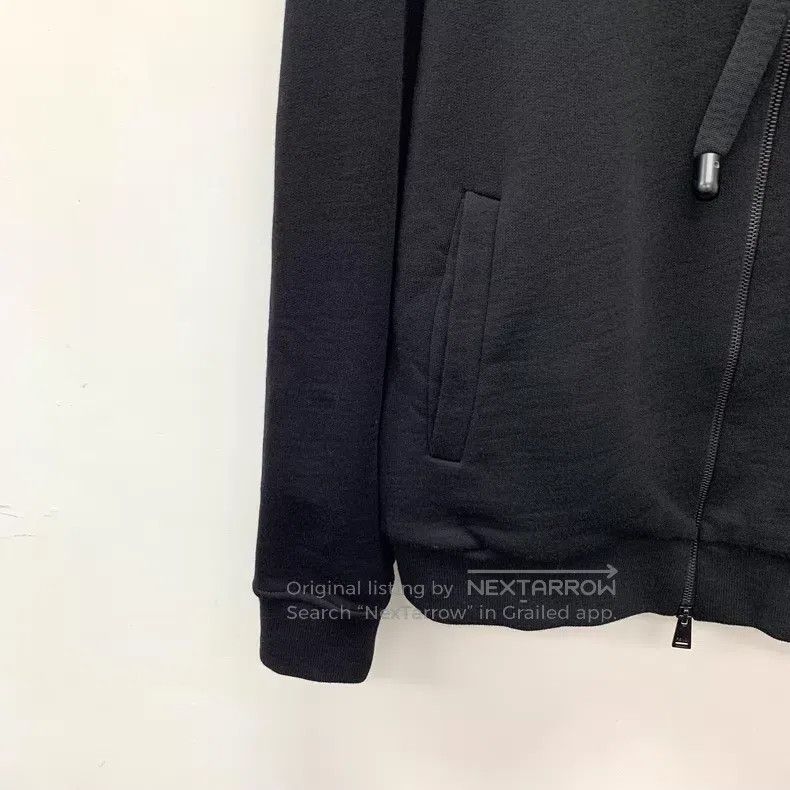 Fendi Fendi Black Wool Hooded Drawstring Long Sleeve Zipper Swea Size US S / EU 44-46 / 1 - 4 Thumbnail