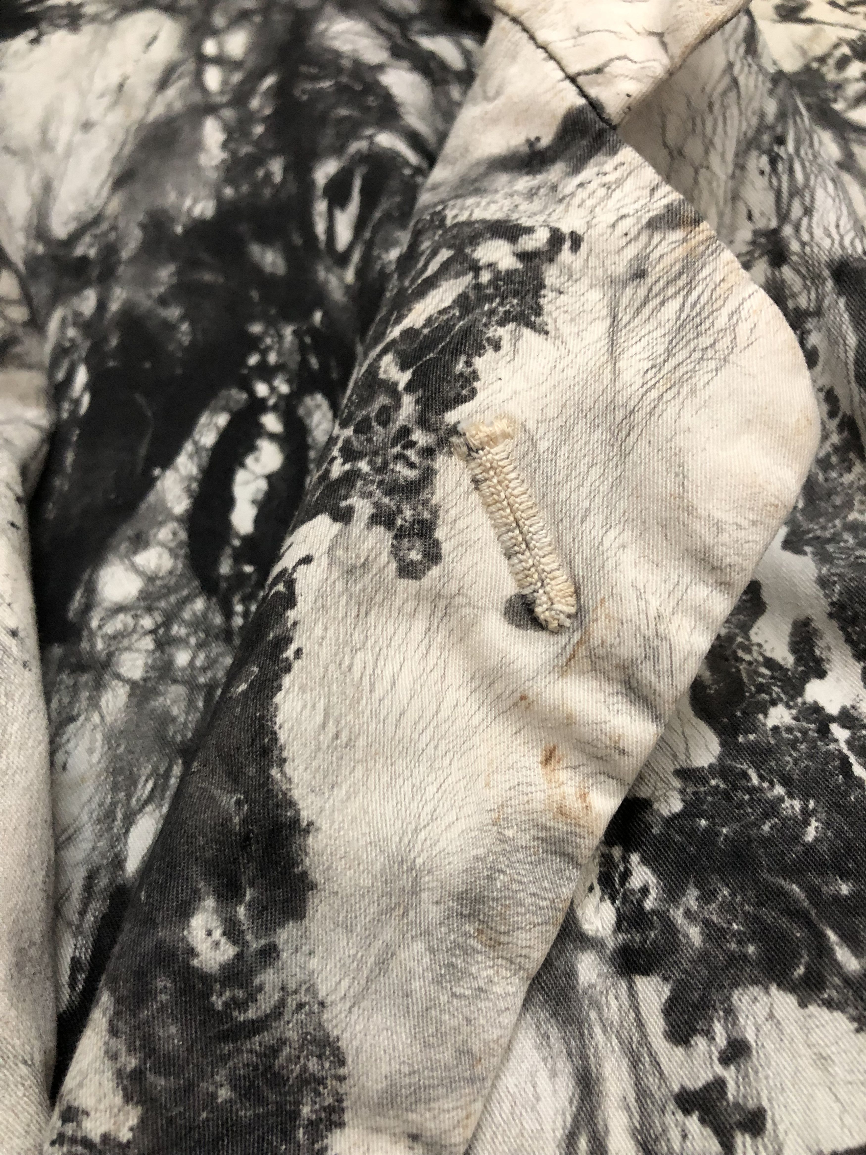Designer × Issey Miyake SS94 Suminagashi-Dyed Cotton ISSEY MIYAKE MEN Size 50L - 16 Thumbnail