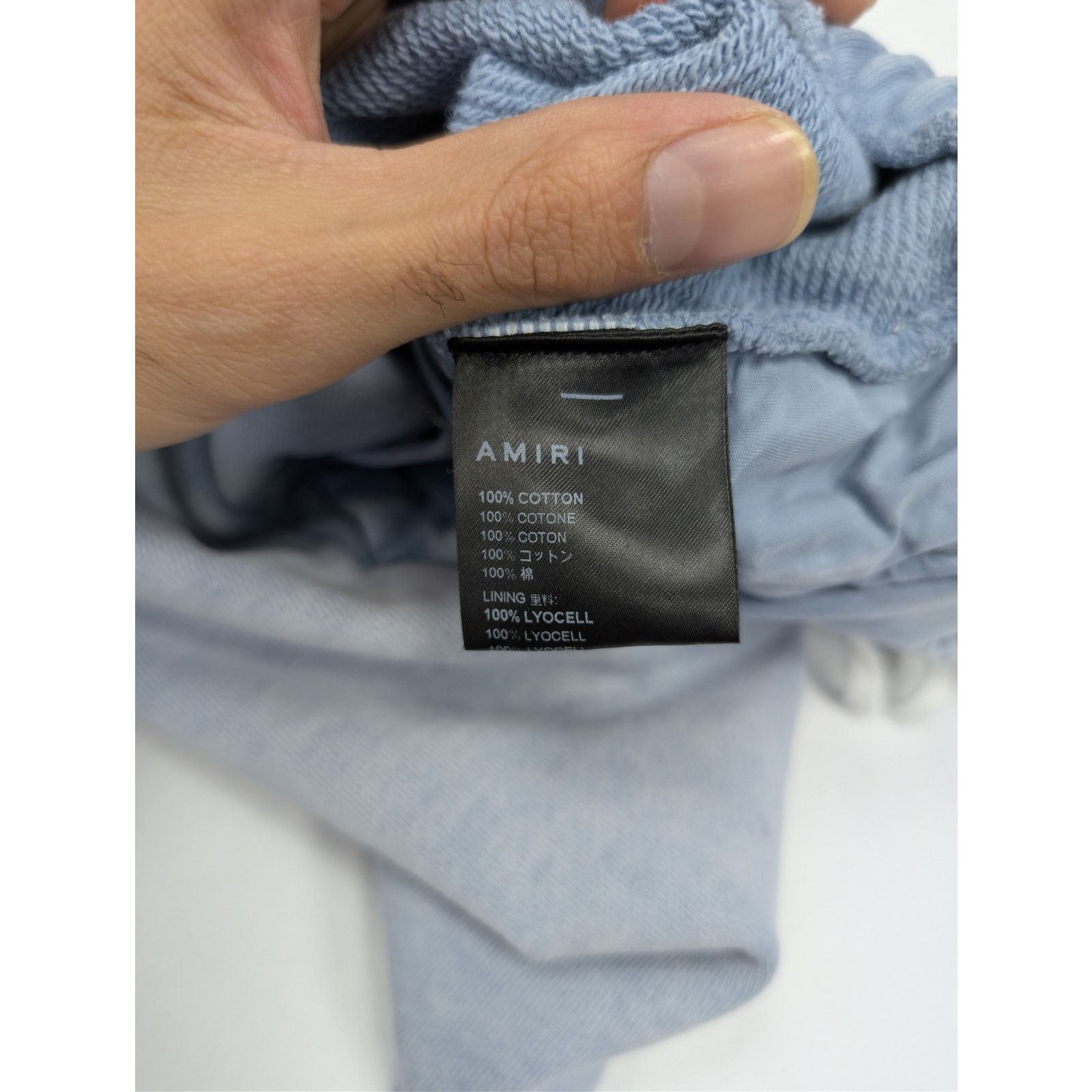 Amiri o1rshd1 Amiri Filigree Sweatshort Shorts in Ashley Blue Size US 32 / EU 48 - 16 Thumbnail
