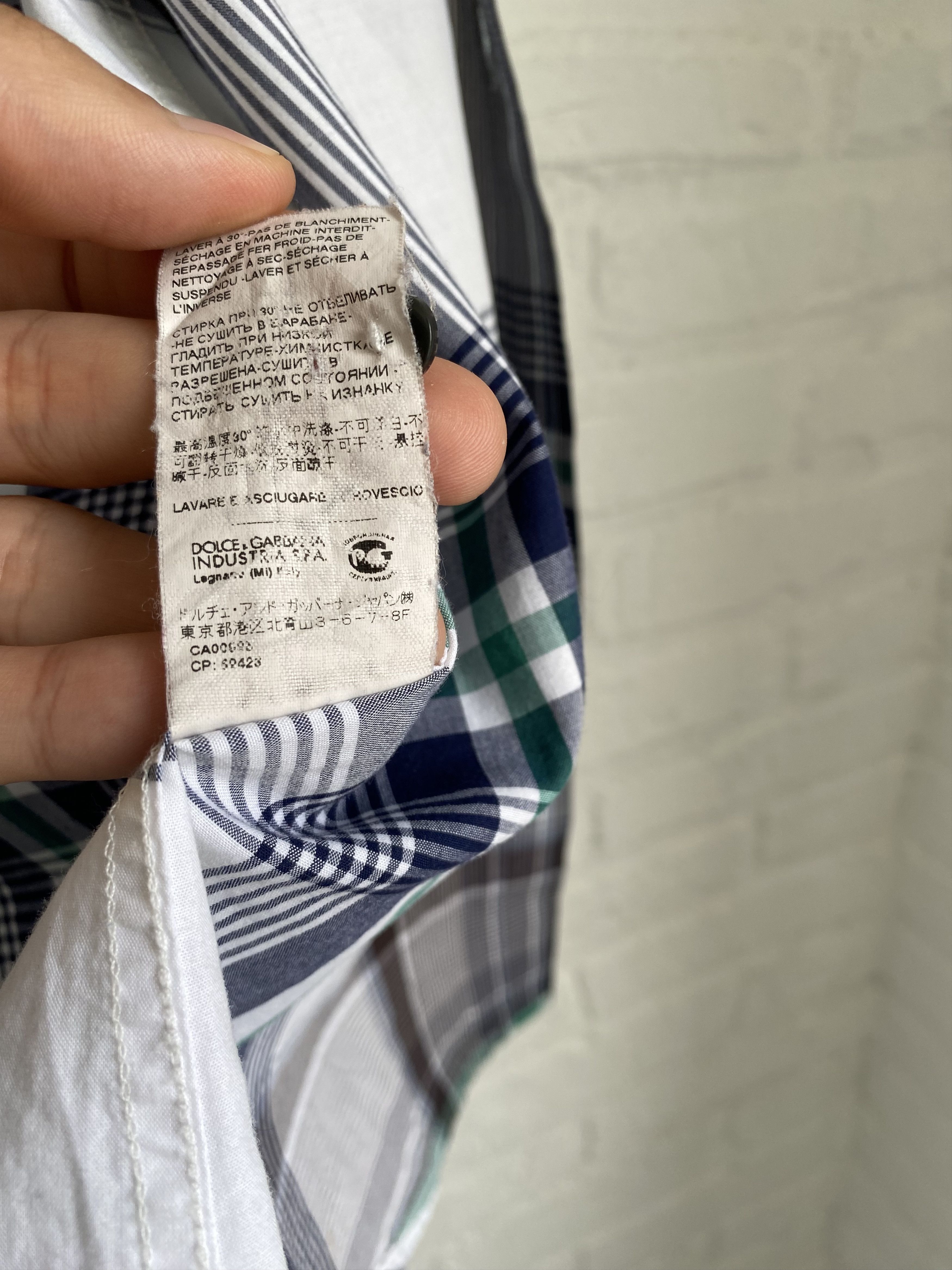 Dolce & Gabbana Dolce & Gabbana checkered shirt Size US M / EU 48-50 / 2 - 7 Thumbnail