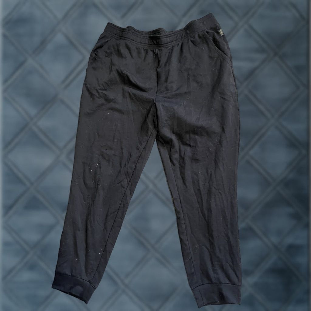 Eddie Bauer Eddie Bauer Black pull on lounge pants XL Women's Solid Polyester Blend Casual Pants Inseam 28 Comfort Rise High Size 40" / US 18 - 1 Thumbnail