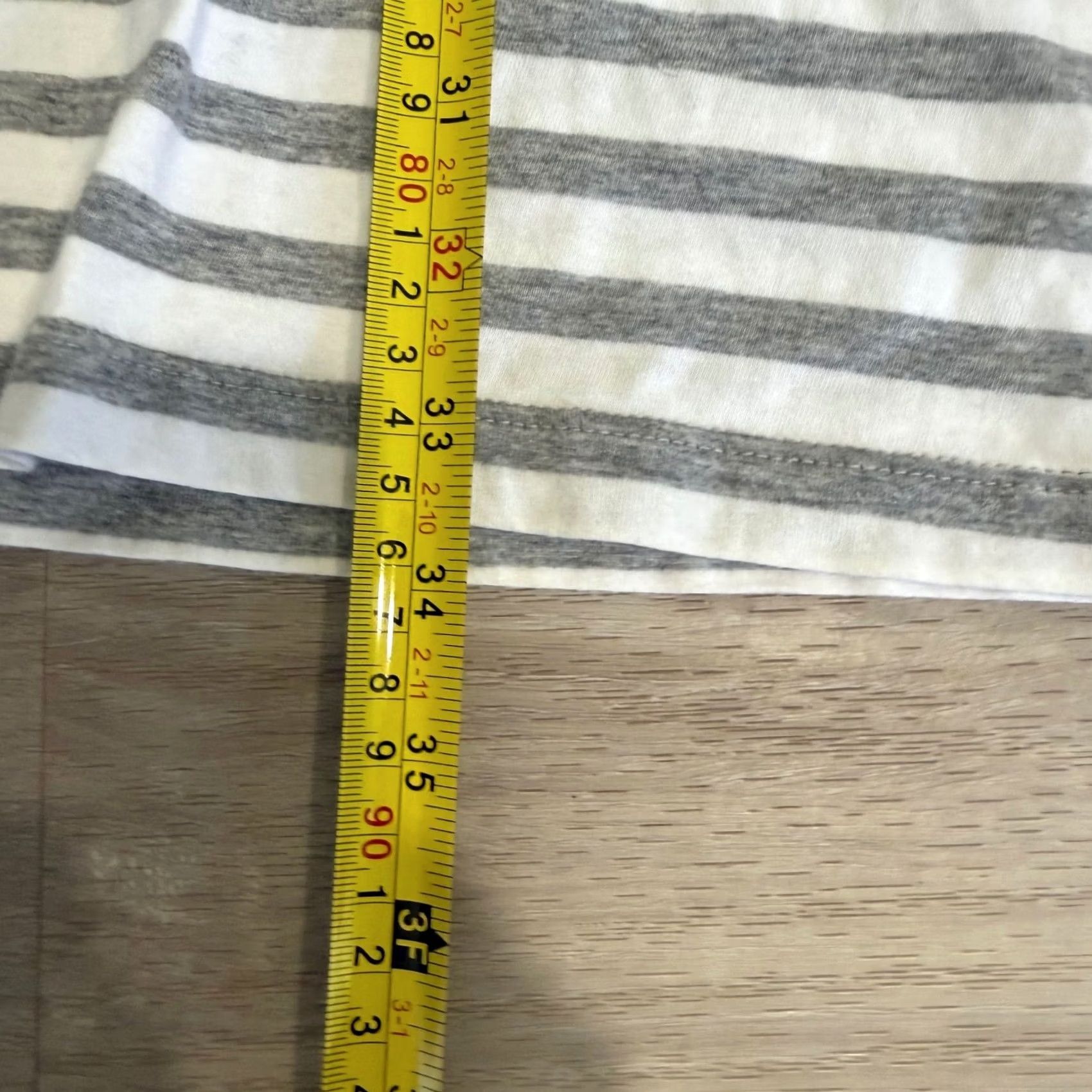 Banana Republic Banana Republic Gray White Striped Knit Casual Dress 3/4 Sleeve Pockets S Womens Size S / US 4 / IT 40 - 7 Thumbnail