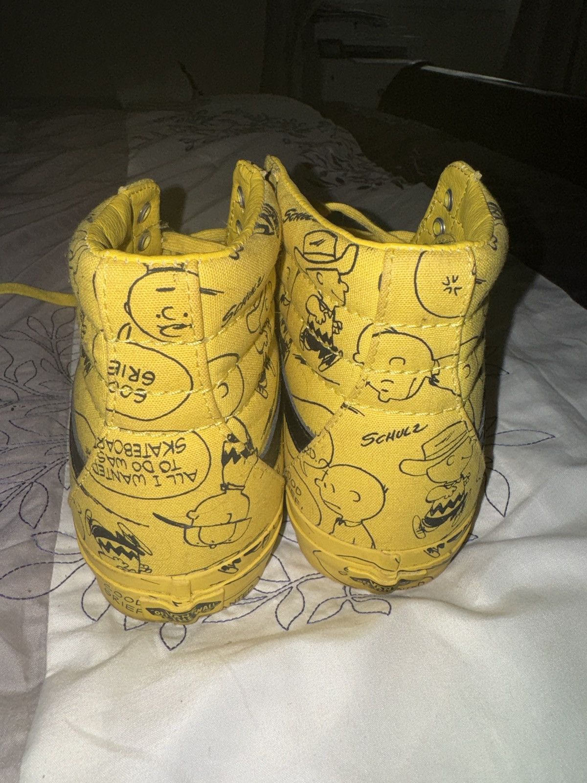 Vans Rare Peanuts x Sk8-Hi 'Charlie Brown Maize' Size US 11.5 / EU 44-45 - 3 Thumbnail