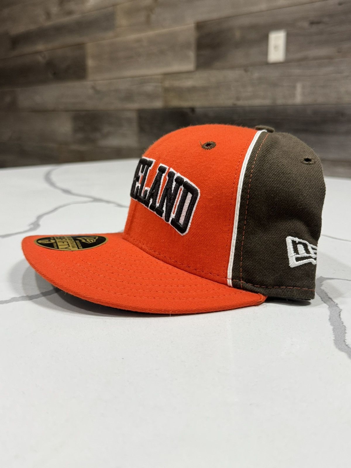 New Era Vintage New Era Cleveland Browns Fitted Cap Size ONE SIZE - 9 Thumbnail