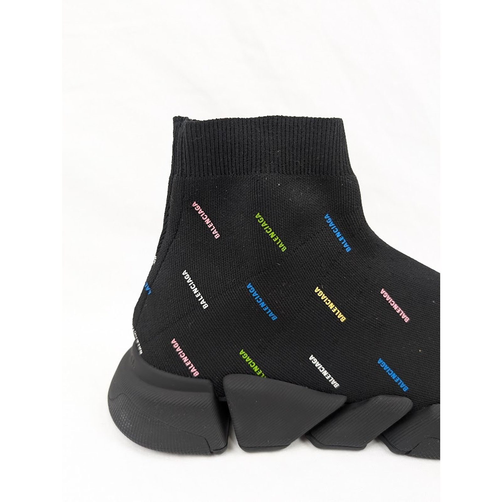 Balenciaga o1rshd1 Recycled Speed 2.0 Low-Top Sneakers Black/Multicolor Size US 13 / EU 46 - 5 Thumbnail