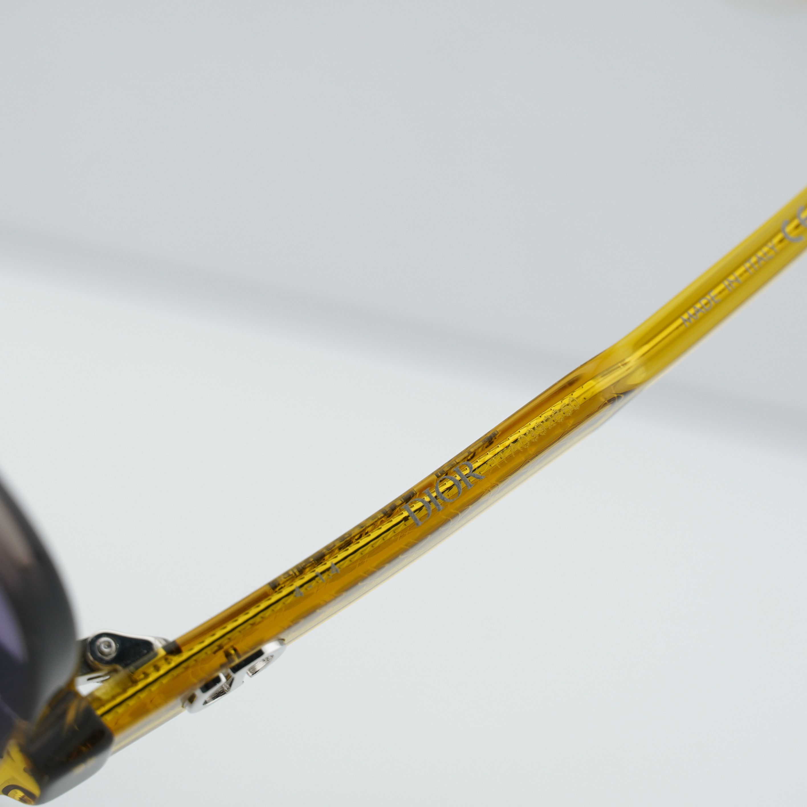 Dior Dior DIORHIGHLIGHT S1I 60B0 Sunglasses Yellow Square Frame Size ONE SIZE - 5 Thumbnail