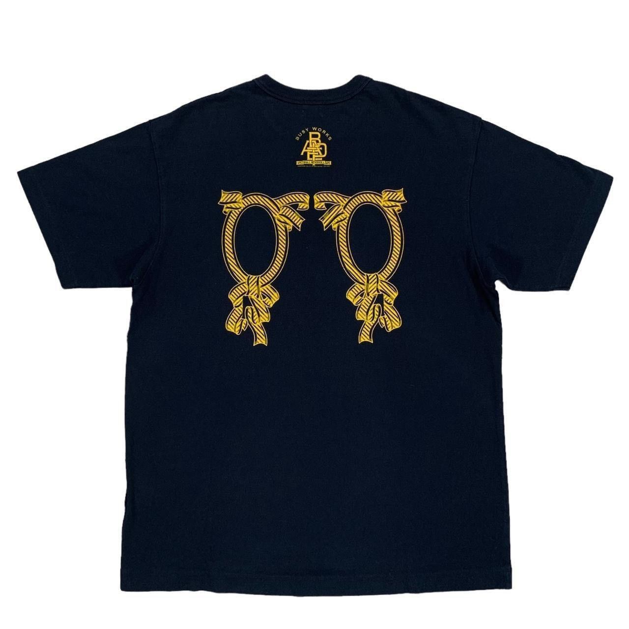 Bape Vintage A Bathing Ape Bape Busy Works Navy Blue 2007 T Shirt Size US L / EU 52-54 / 3 - 3 Thumbnail