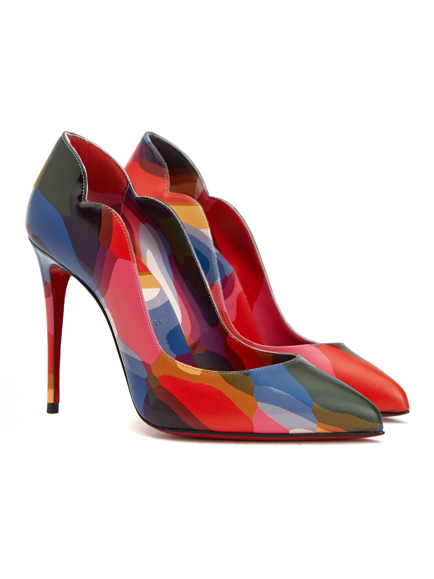 Christian Louboutin CHRISTIAN LOUBOUTIN Hot Chick printed leather pumps 7 37 Size US 6.5 / IT 36.5 - 1 Thumbnail