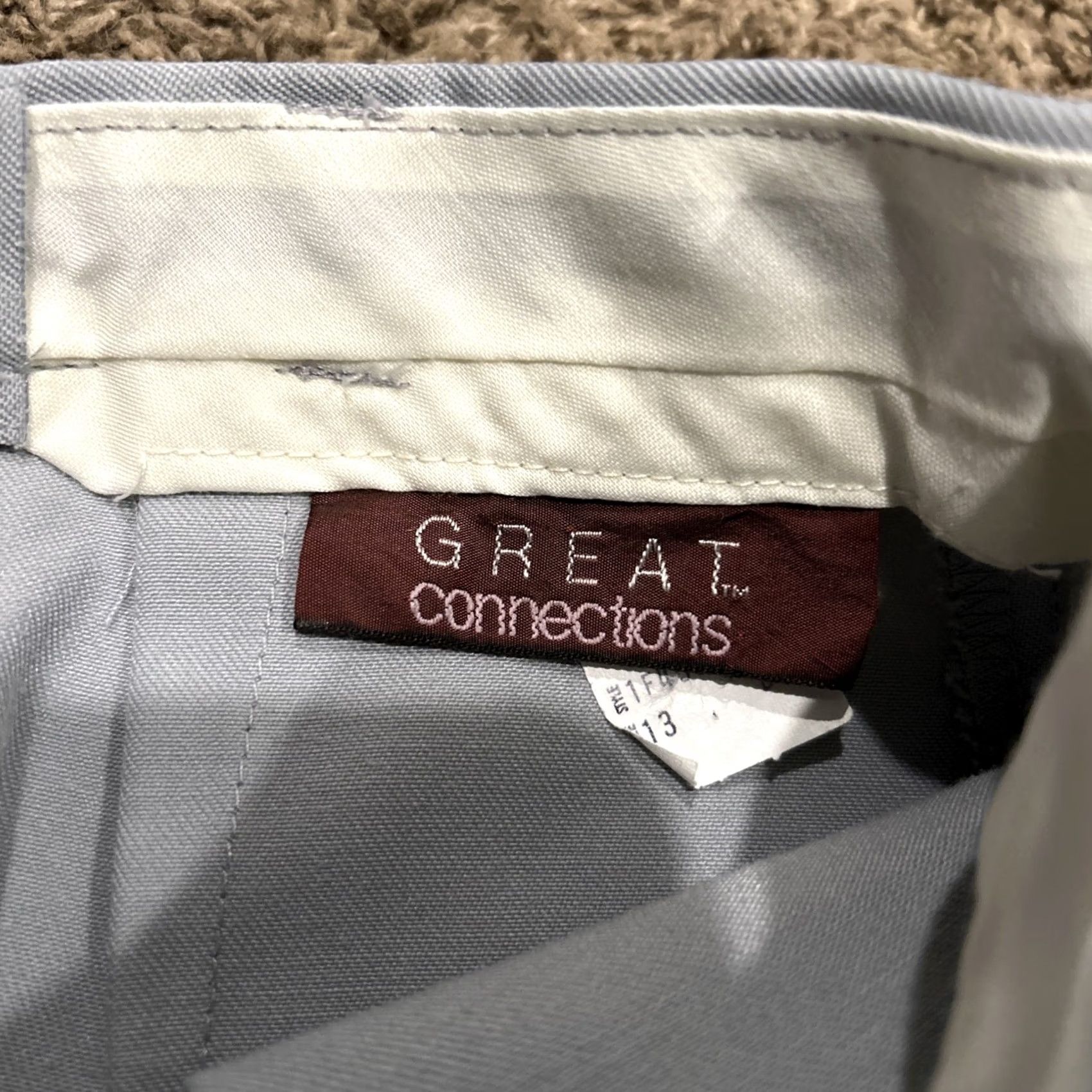 Greats VINTAGE Great Connections Skirt Womens Size 13 Gray Polyester VTG A27 Size 34" / US 12 / IT 48 - 2 Thumbnail