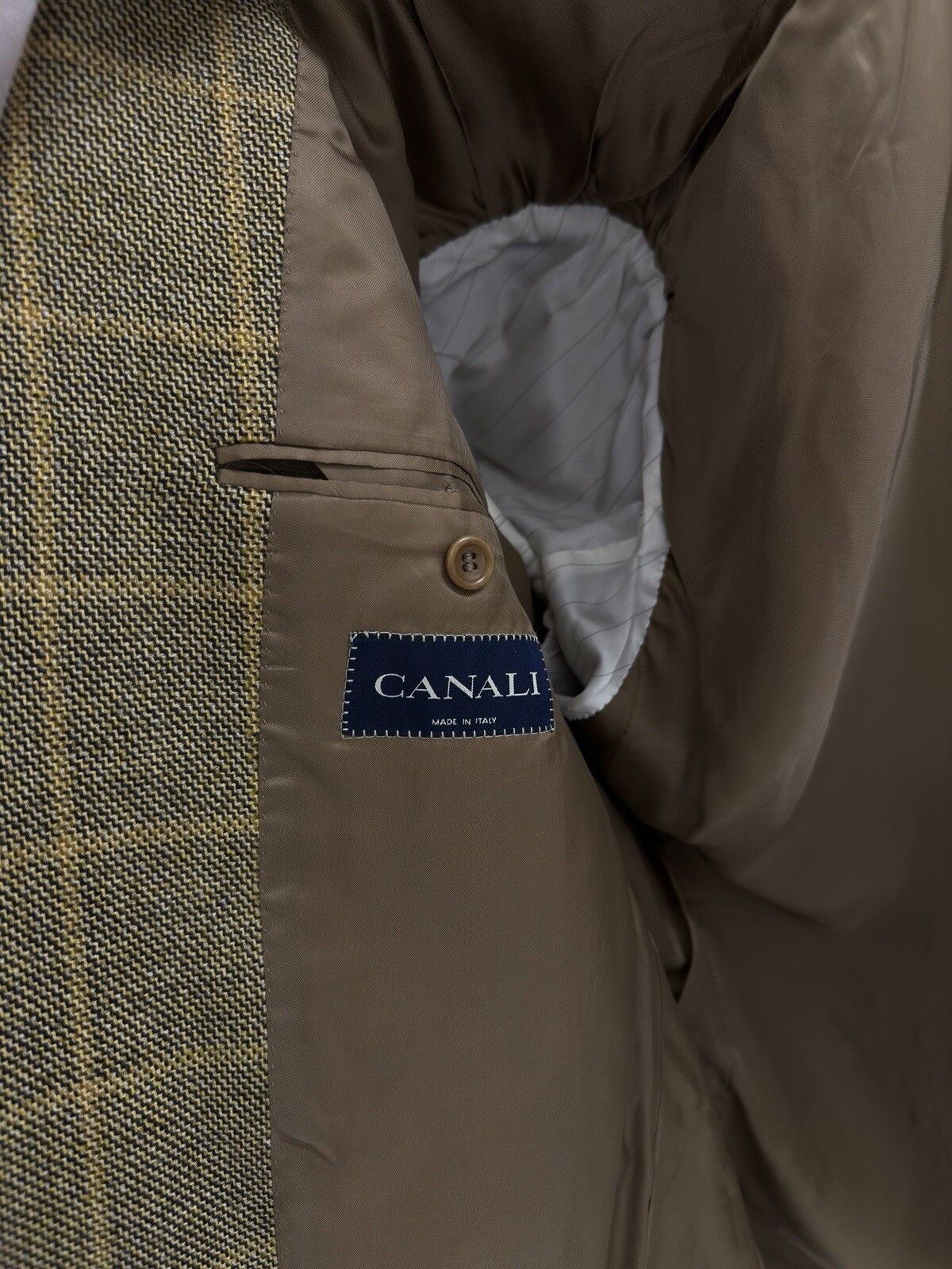 Canali CANALI wool checkedplaid blazer mens jacket IT-52R US-42R Size 52R - 12 Thumbnail