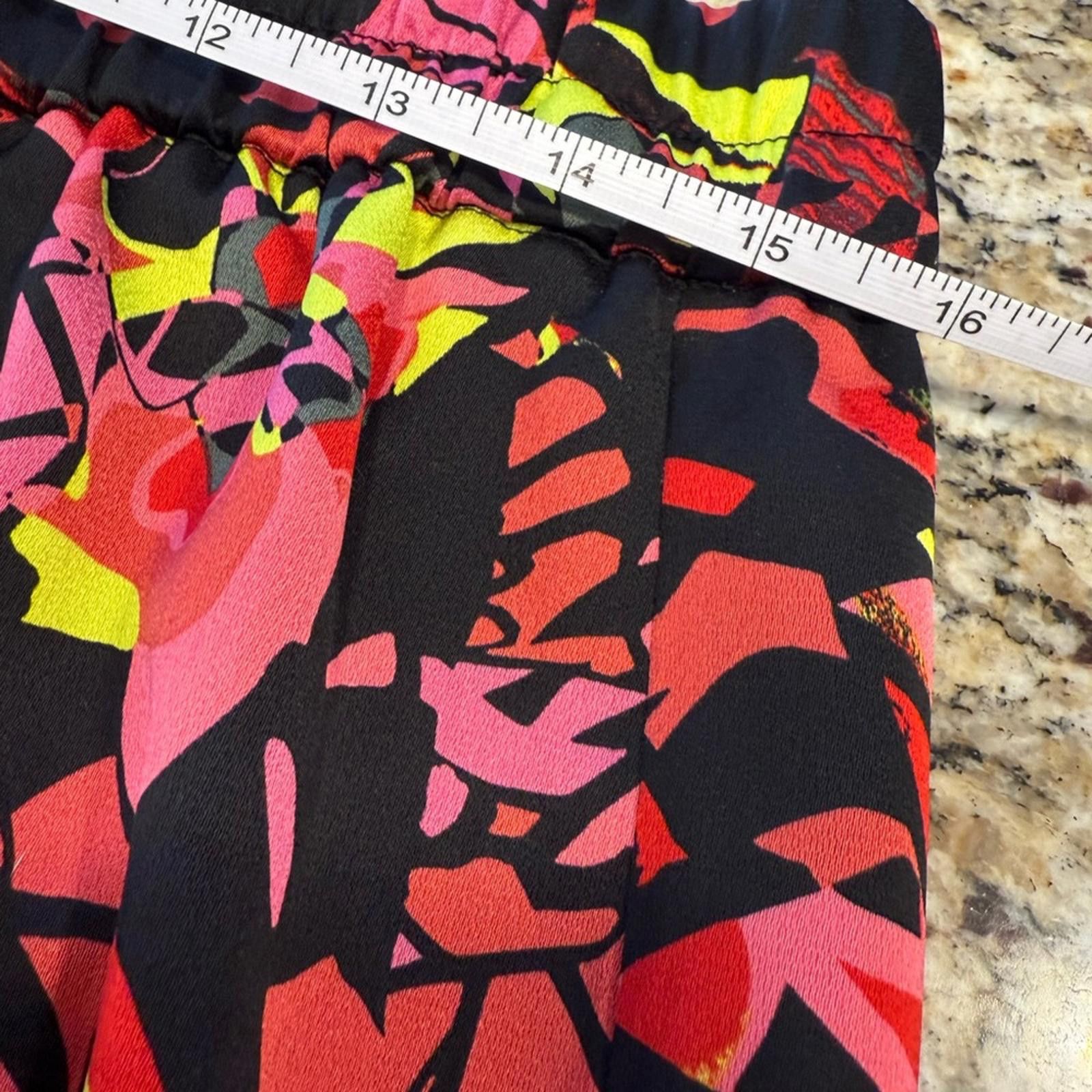 Other Open Edit floral maxi skirt vibrant abstract SZ LG Size 32" / US 10 / IT 46 - 5 Thumbnail