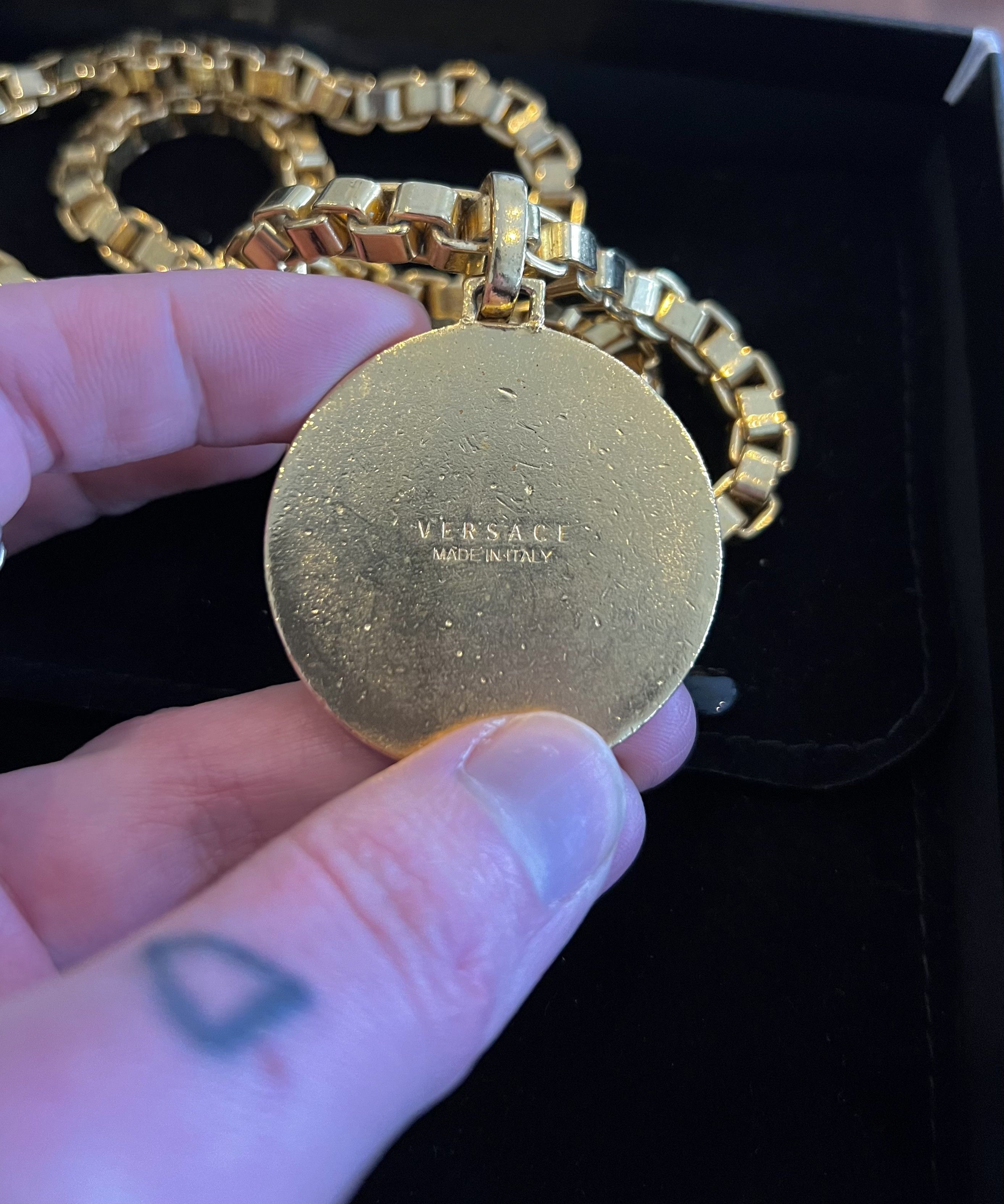 Versace Versace Gold Chain Medusa Medallion Necklace Size ONE SIZE - 6 Thumbnail
