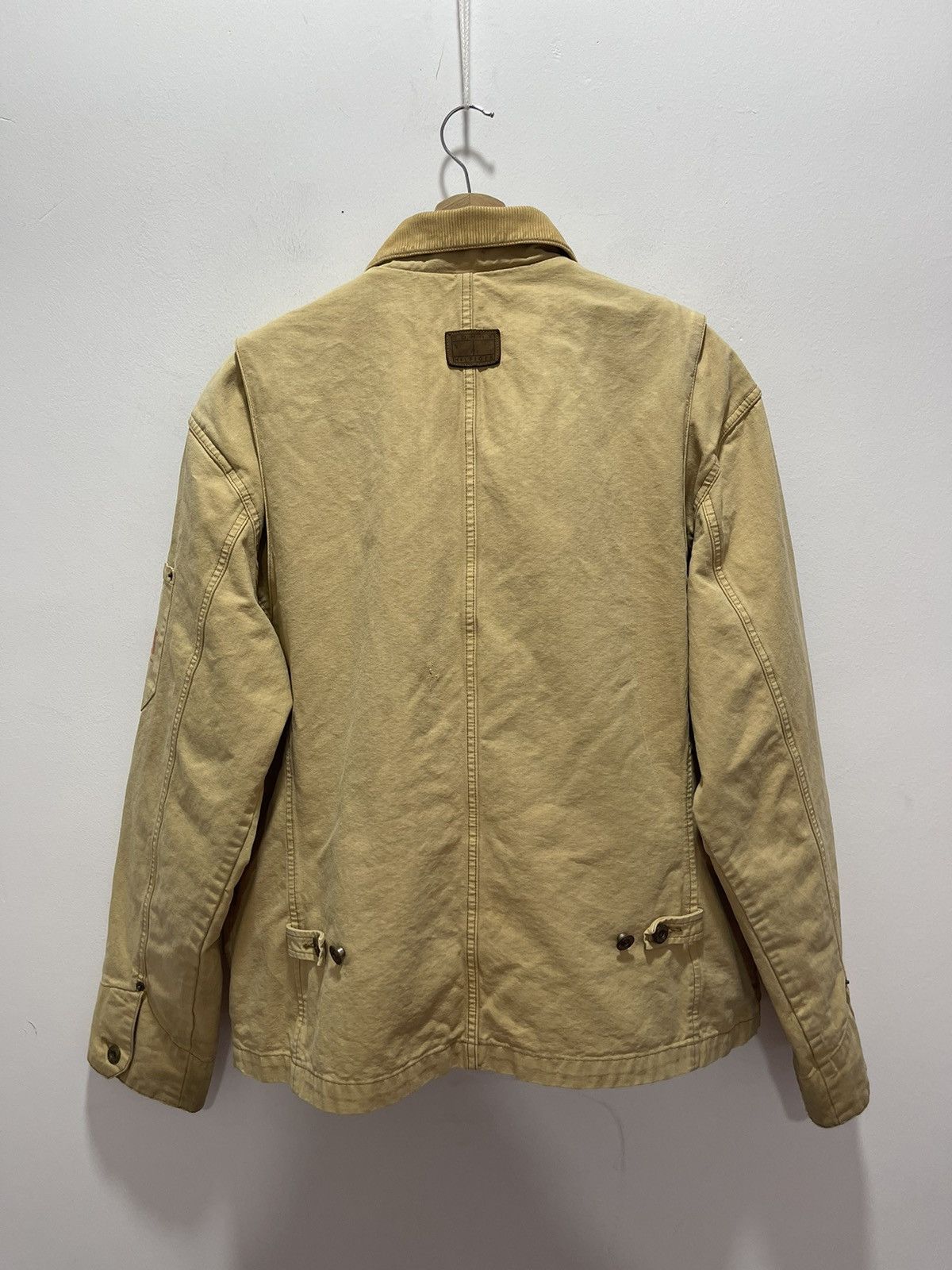 Tommy Hilfiger DISTRESSED TOMMY HILFIGER KHAKI TRASHED VINTAGE JACKET Size US L / EU 52-54 / 3 - 9 Thumbnail