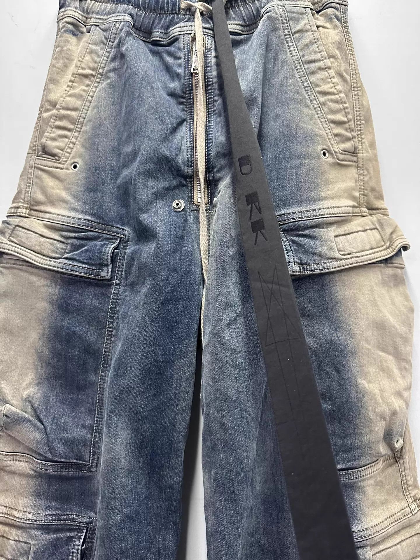 Rick Owens Rick Owens 23ss Bela Cargo Gradient Denim Jeans 46 Size US 30 / EU 46 - 2 Thumbnail