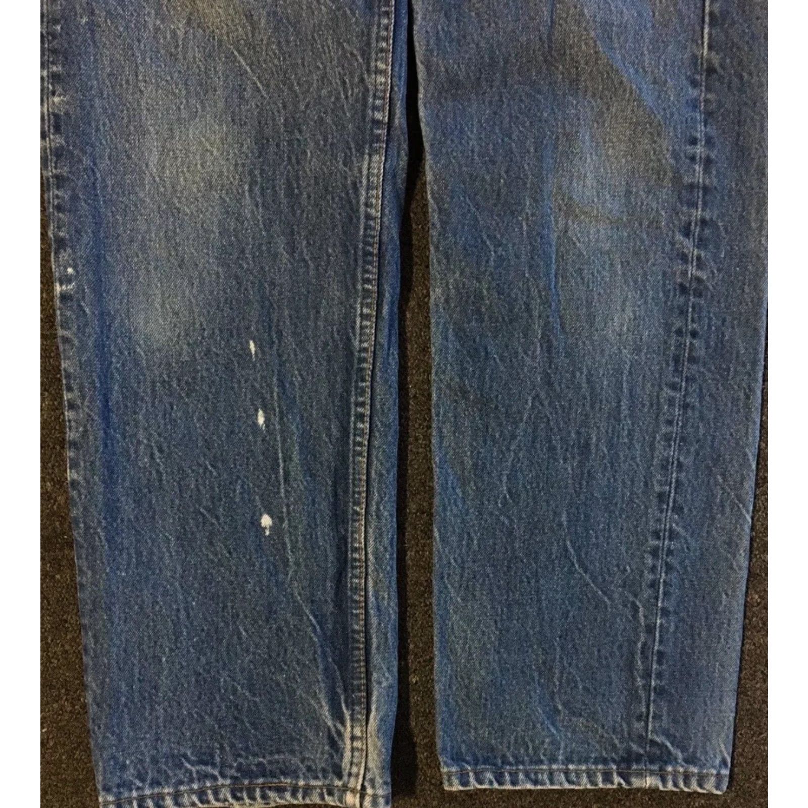 Levi's VINTAGE Levi's 501XX Jeans Men 32 Blue Distressed Button Fly 90s Grunge Punk USA Dark Denim Straight 31 Inseam Size US 32 / EU 48 - 7 Thumbnail