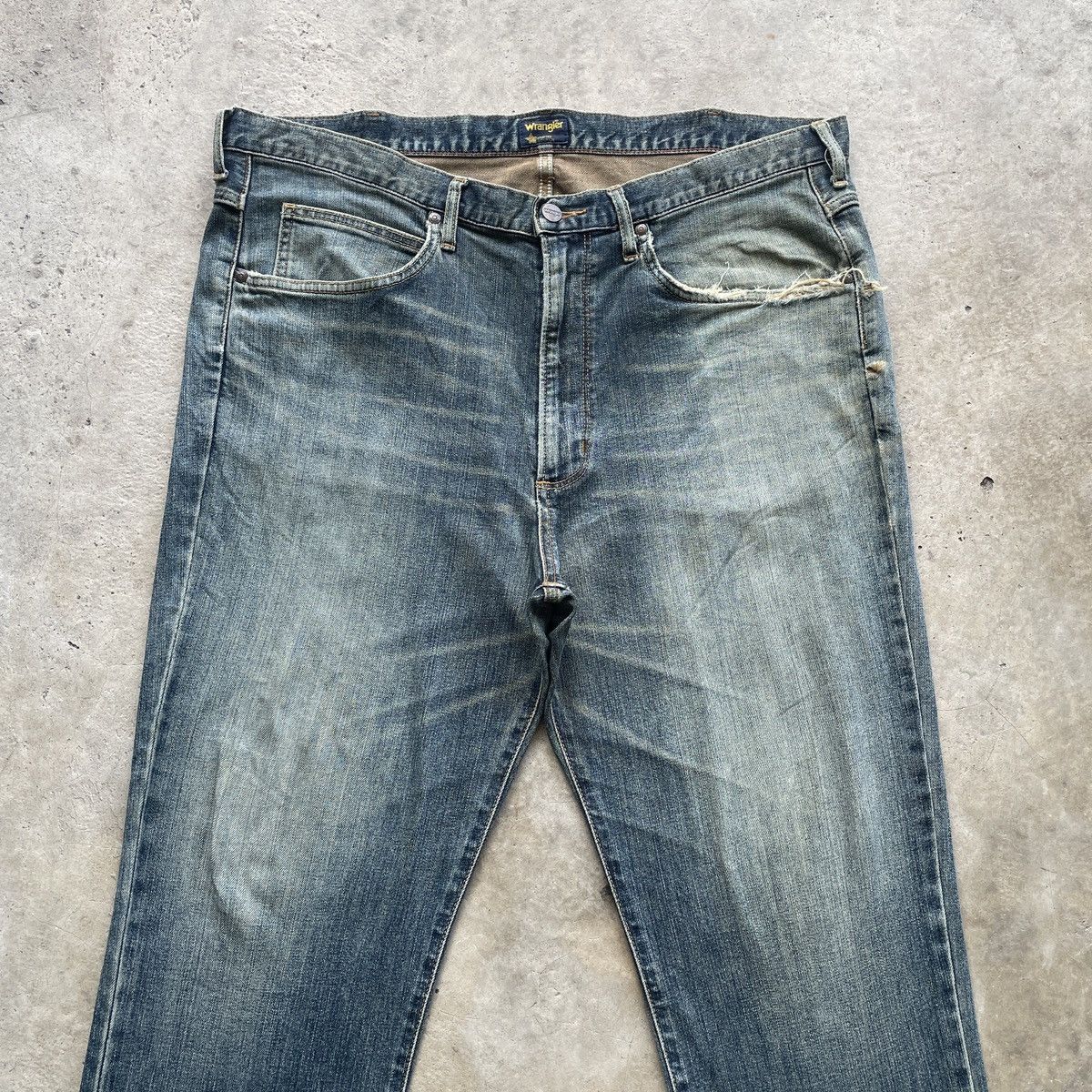 Wrangler W40 Vintage Wrangler Jeans MudWash Faded Denim Pants Size US 40 / EU 56 - 3 Thumbnail