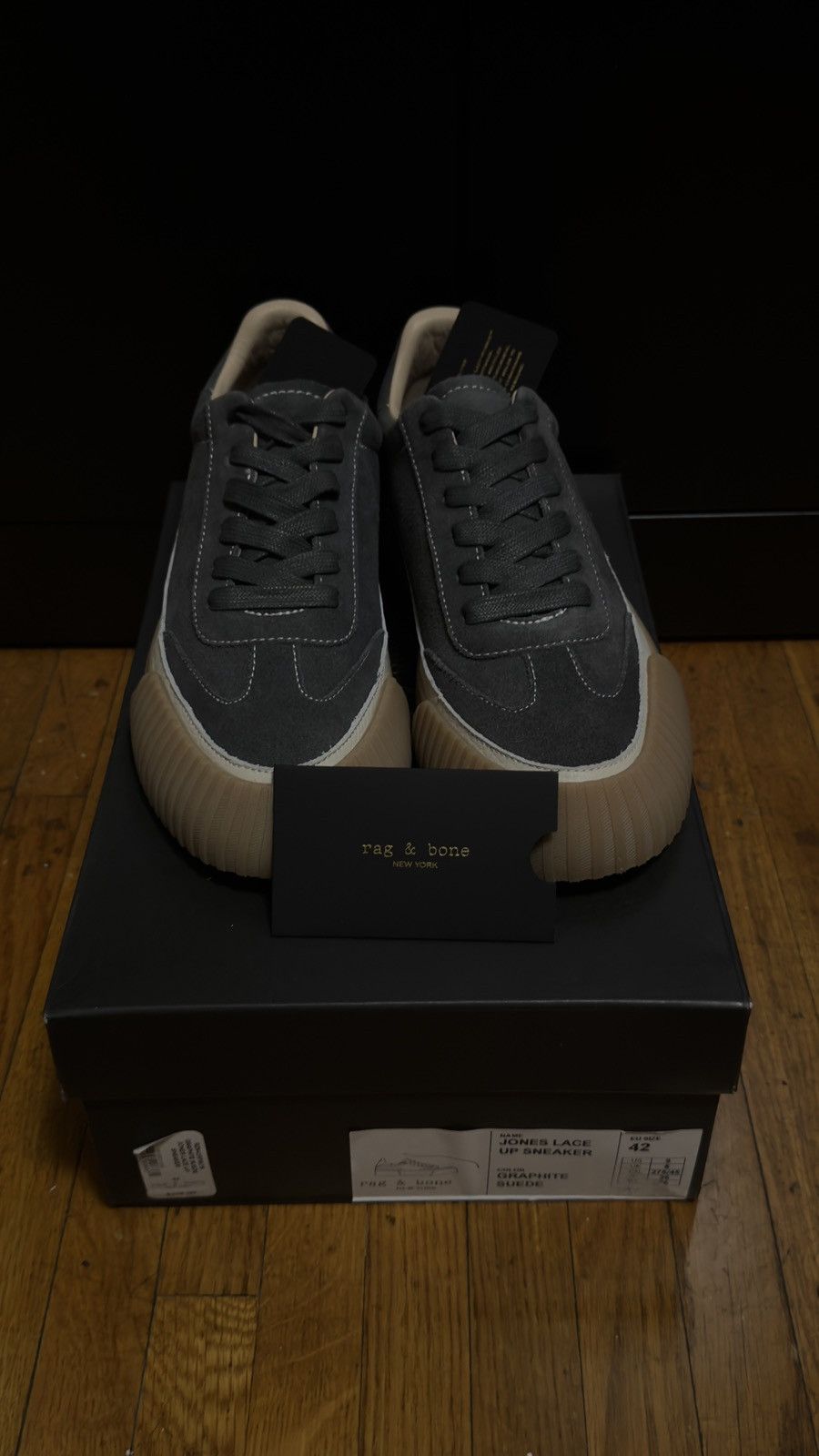 Rag & Bone Rag & Bone Graphite Suede Jones Lace Up Sneaker Size US 9 / EU 42 - 1 Thumbnail