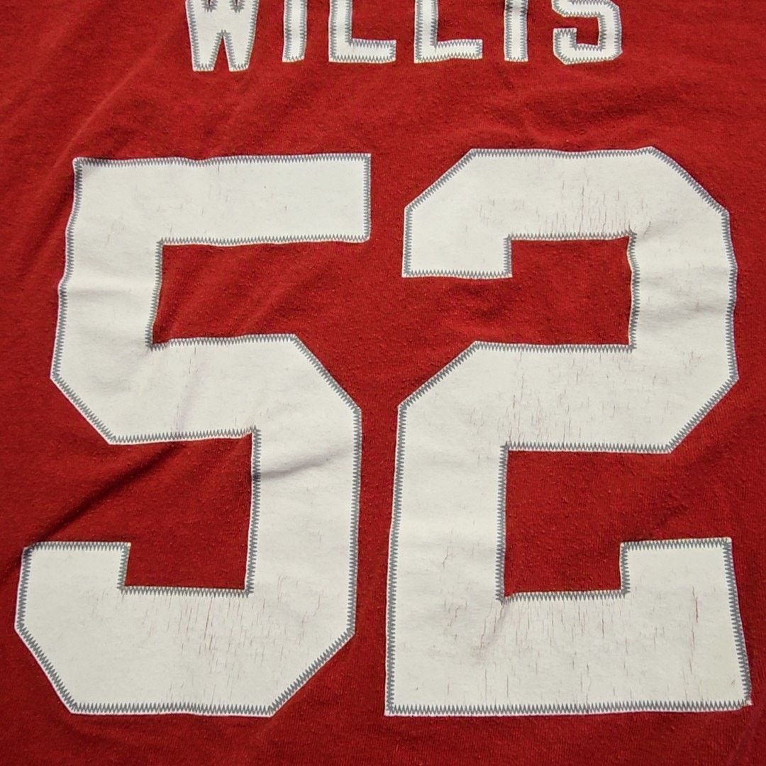 NFL 49ers Patrick Willis Shirt Red Mens 2XL NFL Football Tee Size US XXL / EU 58 / 5 - 9 Thumbnail