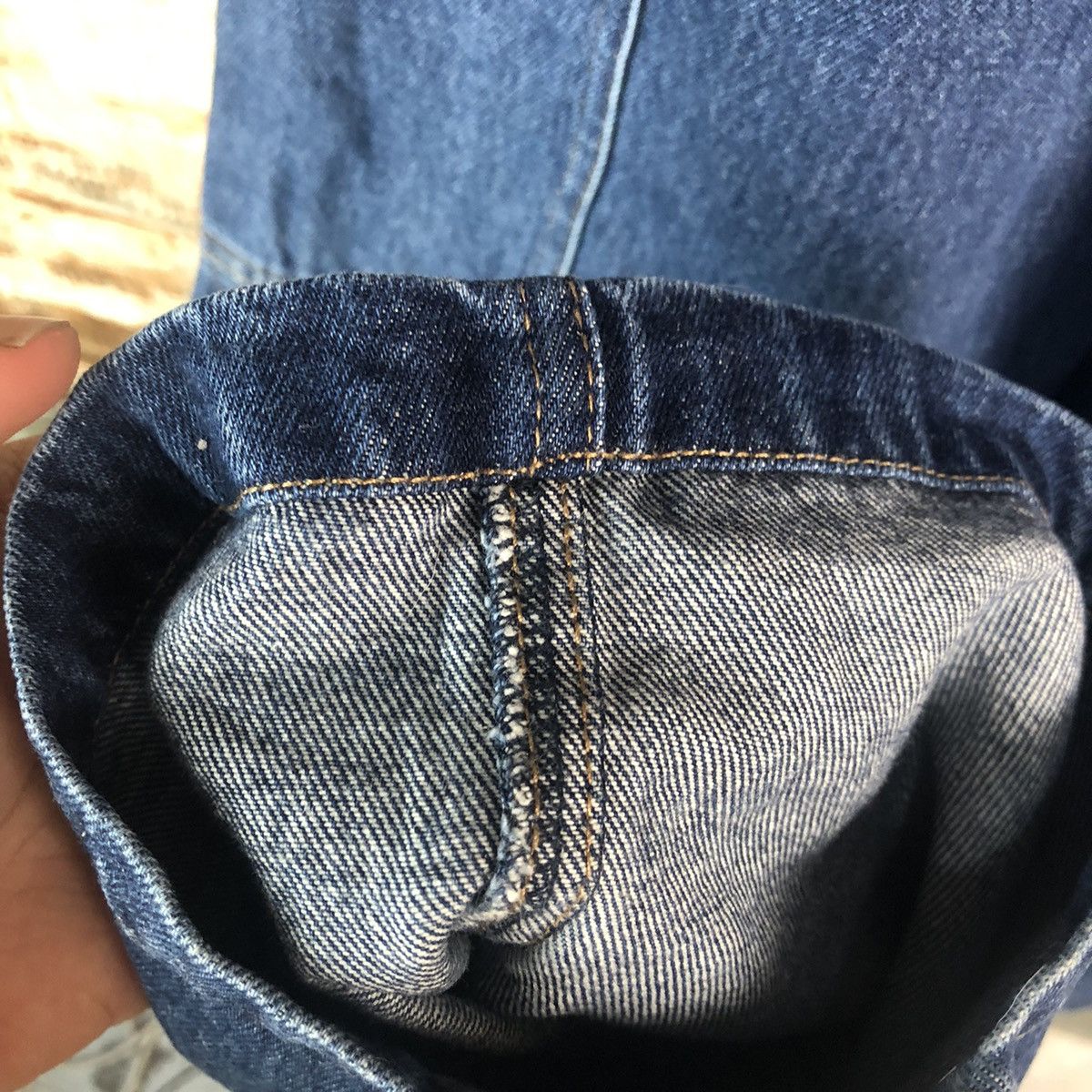 Gramicci Gramicci Blue Denim utility jeans cargo Pants #A2096 Size US 31 - 14 Thumbnail