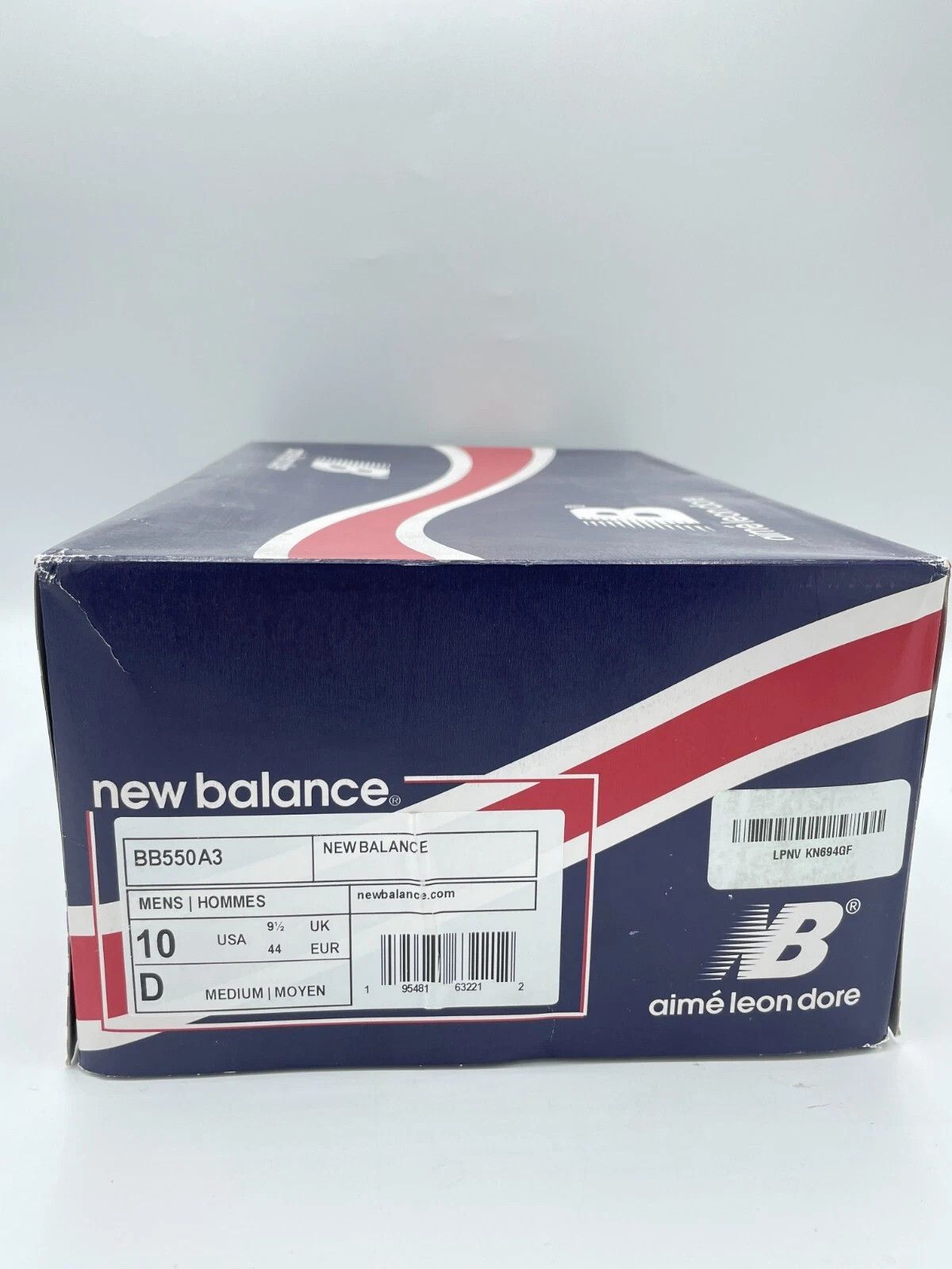 Aime Leon Dore × New Balance Aime Leon Dore New Balance 550 White Navy Red Size US 10 / EU 43 - 9 Thumbnail