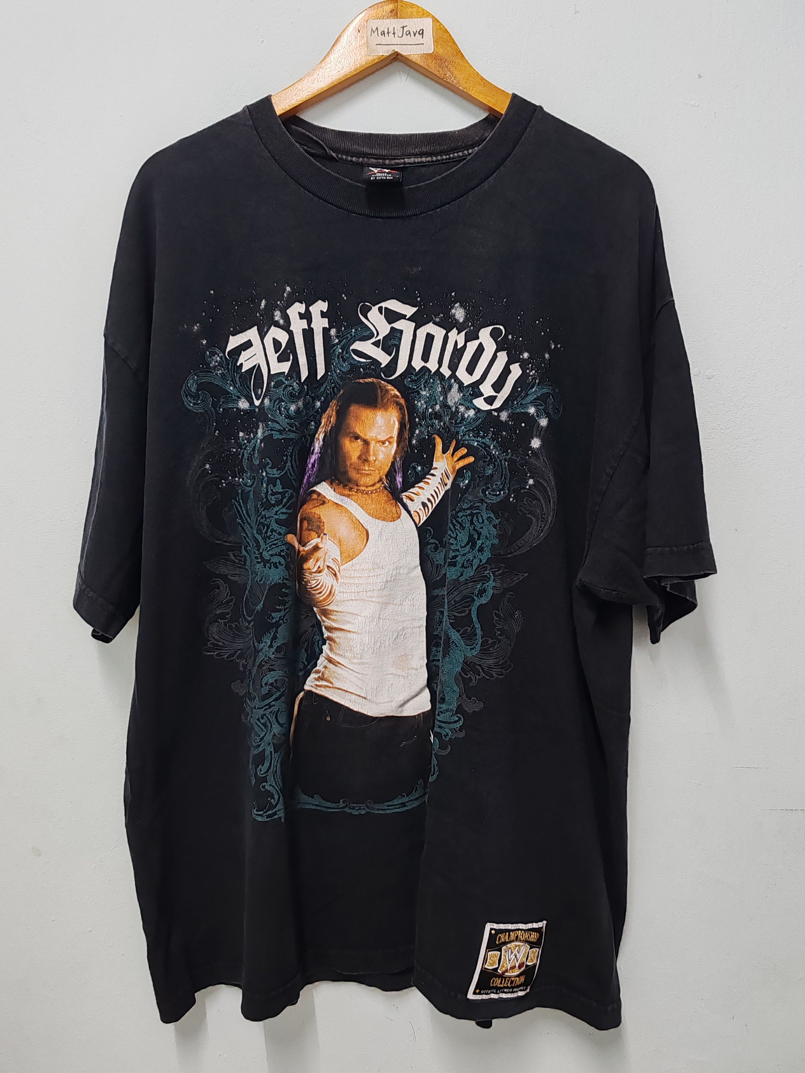 Vintage Vintage Jeff Hardy WWF WWE Wrestling Tee Rock HBK Mankind Size US XXL / EU 58 / 5 - 2 Thumbnail