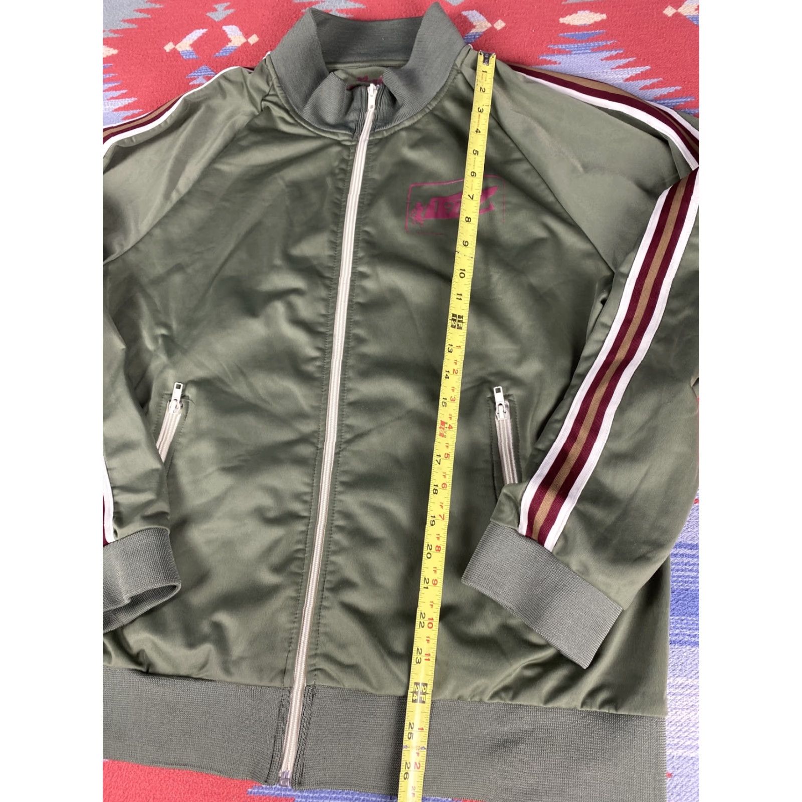 Olive Parts 1971 Olive Green Mens Track Jacket sz XL Size US XL / EU 56 / 4 - 4 Thumbnail