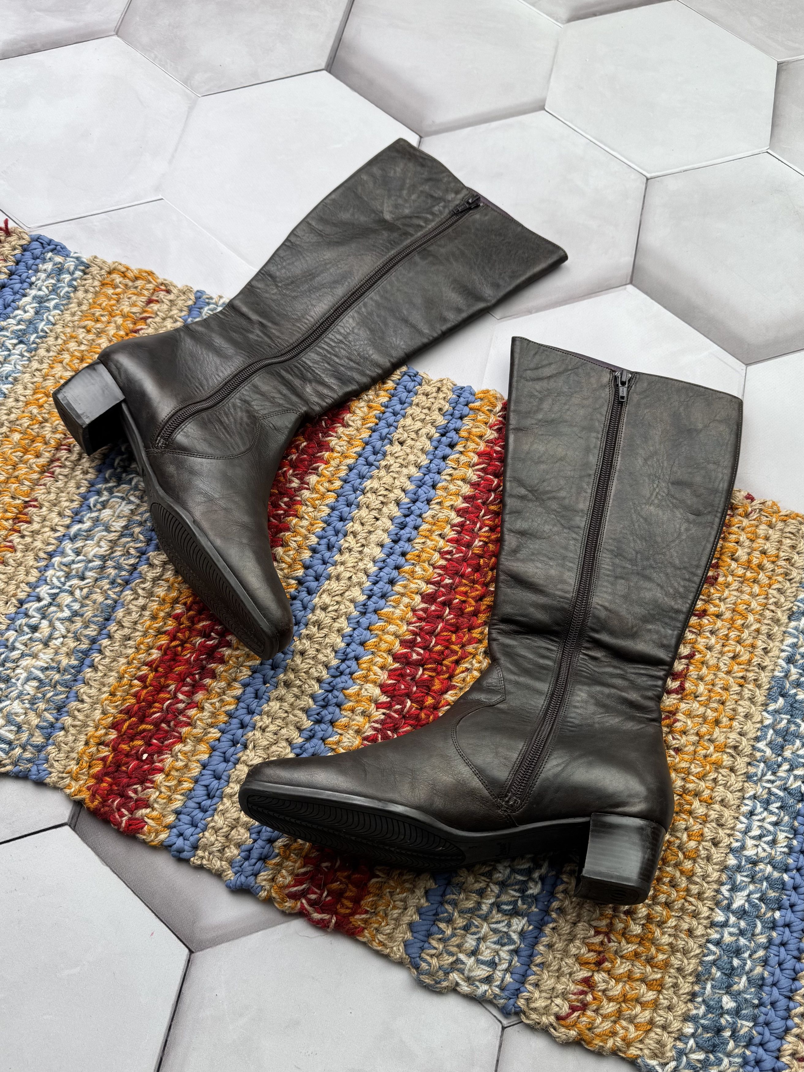 Japanese Brand Vintage Leather Boots Size US 7 / IT 37 - 4 Thumbnail