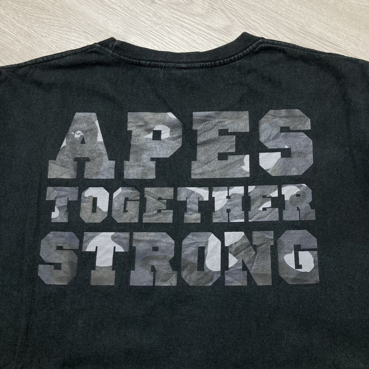 Bape Bape A Bathing Ape College Logo “Together Strong” Tee Black Size US XL / EU 56 / 4 - 11 Thumbnail