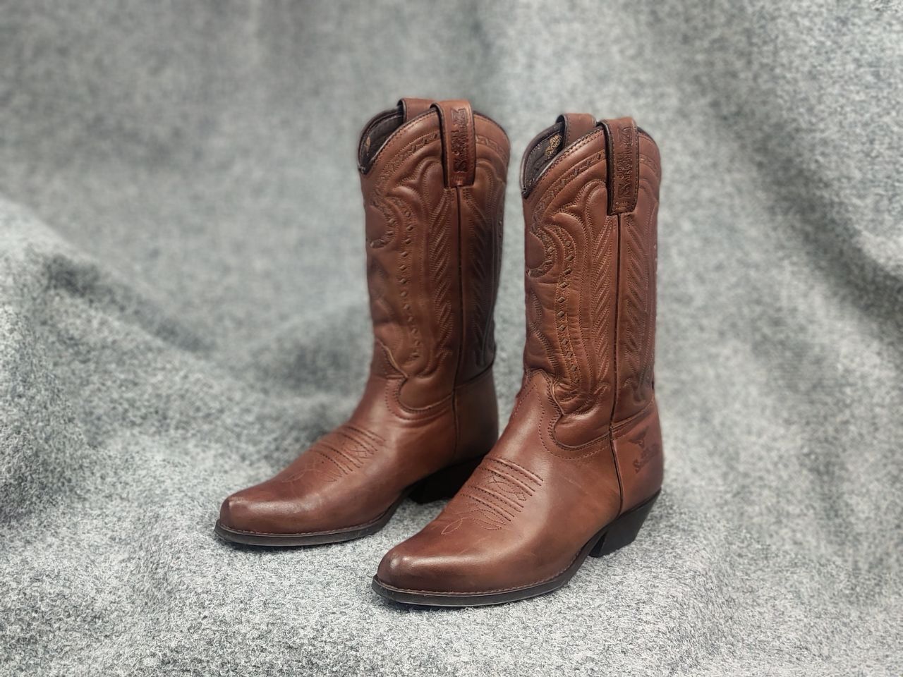 Sancho Boots Vintage 90's Joe Sanchez embroidered Western Cowboy Boots Size US 7 / IT 37 - 6 Thumbnail