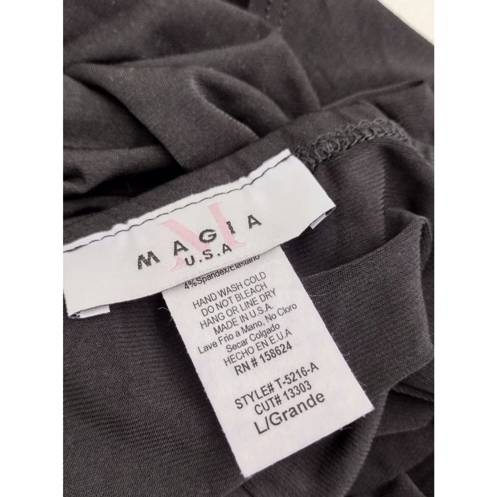 Vintage MAGIA Black Strapless One Piece Swimsuit L Women Beach Size ONE SIZE - 5 Thumbnail