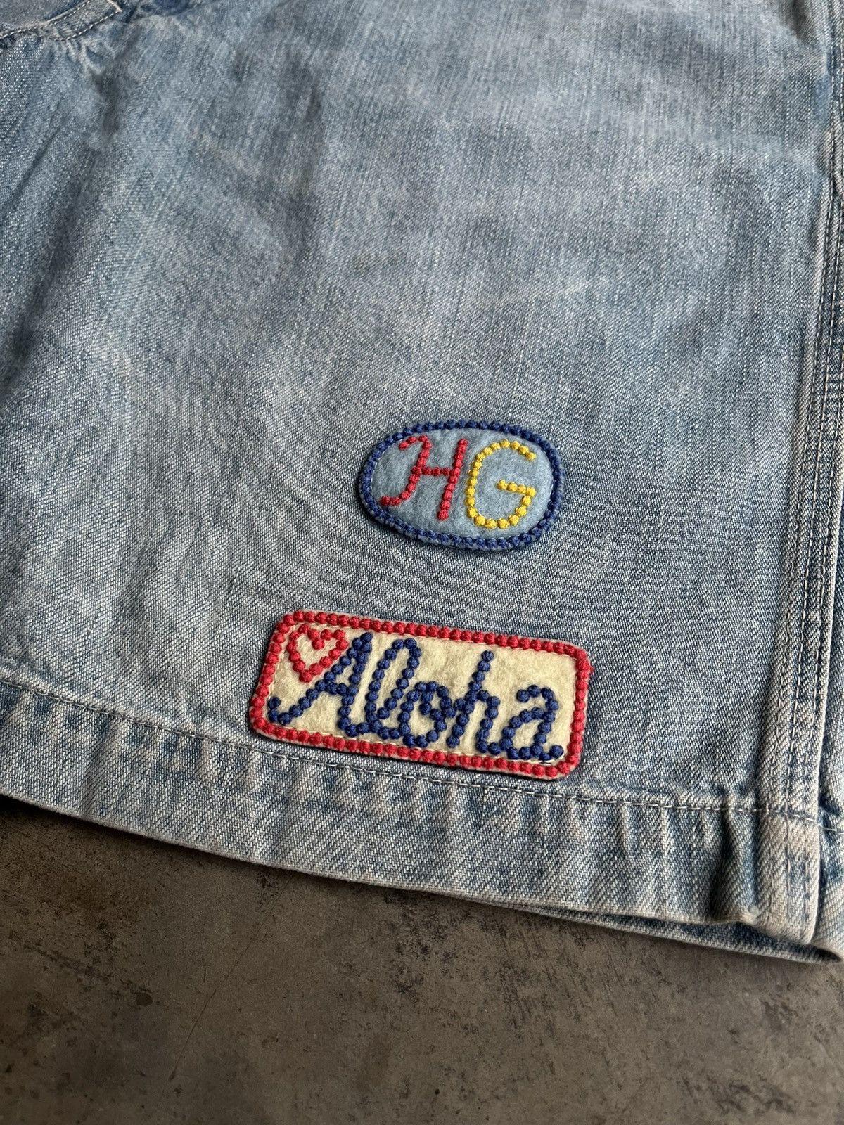 Hysteric Glamour HYSTERIC GLAMOUR CARPENTER EMBROIDERED PATCHES SHORT PANTS Size US 29 - 5 Thumbnail