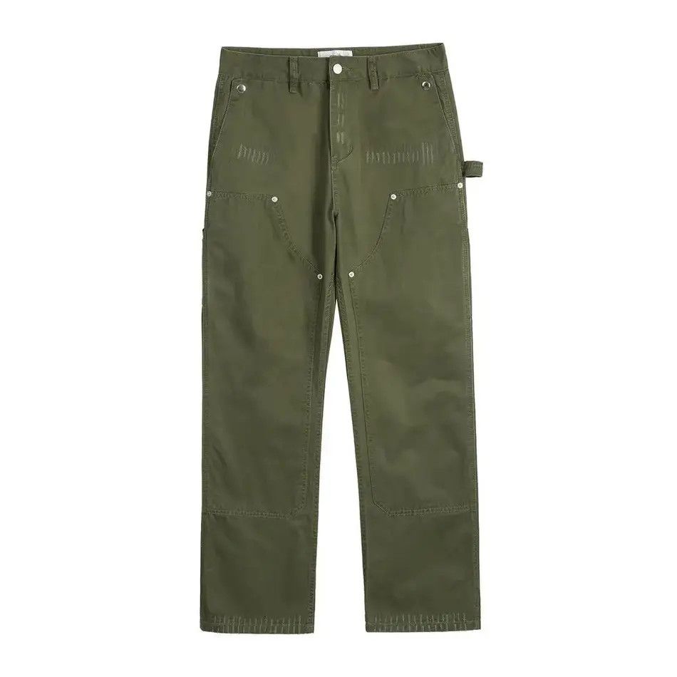 Japanese Brand Military green zipper utility flared cargo pants Size US 32 / EU 48 - 3 Thumbnail
