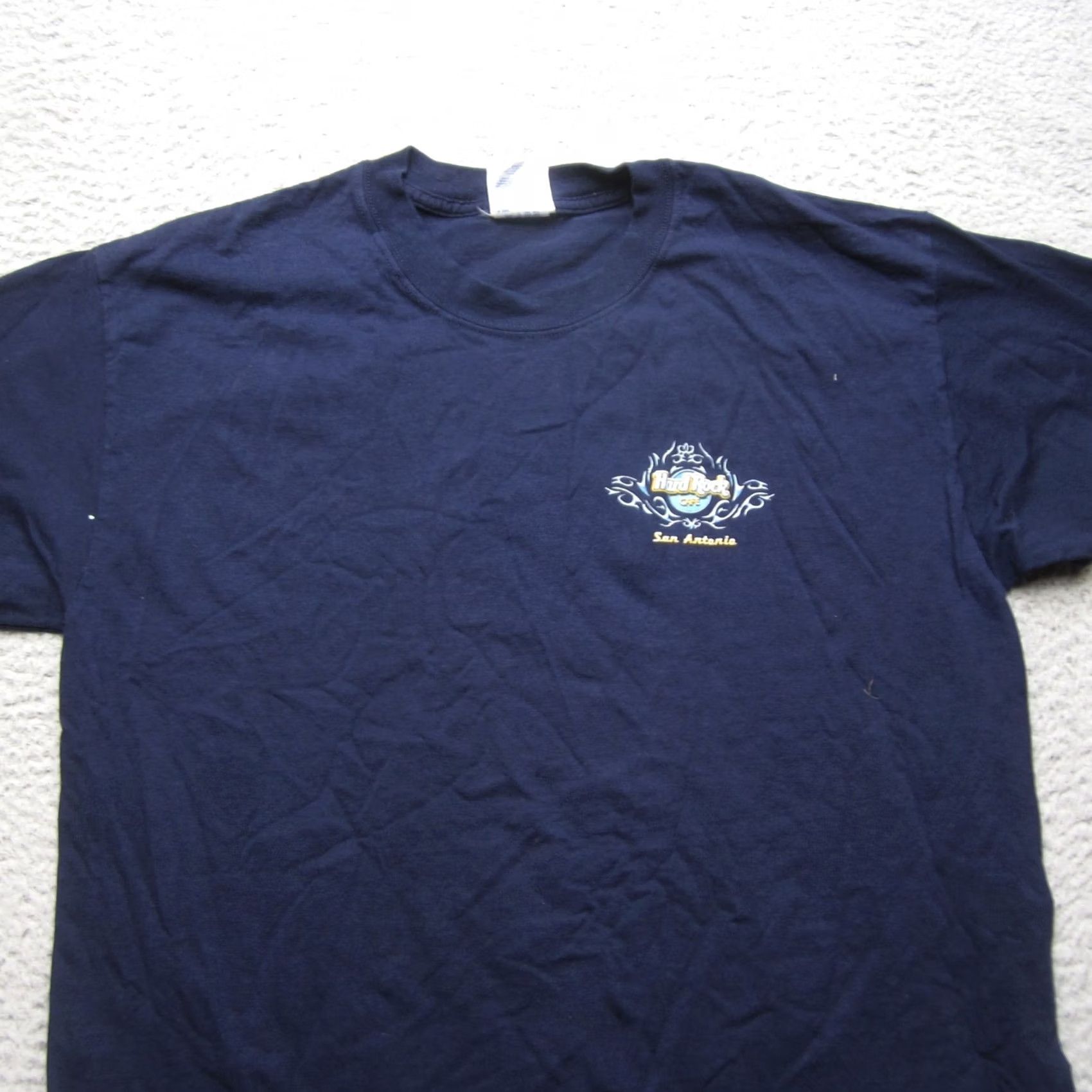 Hard Rock Cafe Hard Rock Cafe Shirt Mens Large Navy Blue Guitar Graphic Tee Music Size US L / EU 52-54 / 3 - 4 Thumbnail