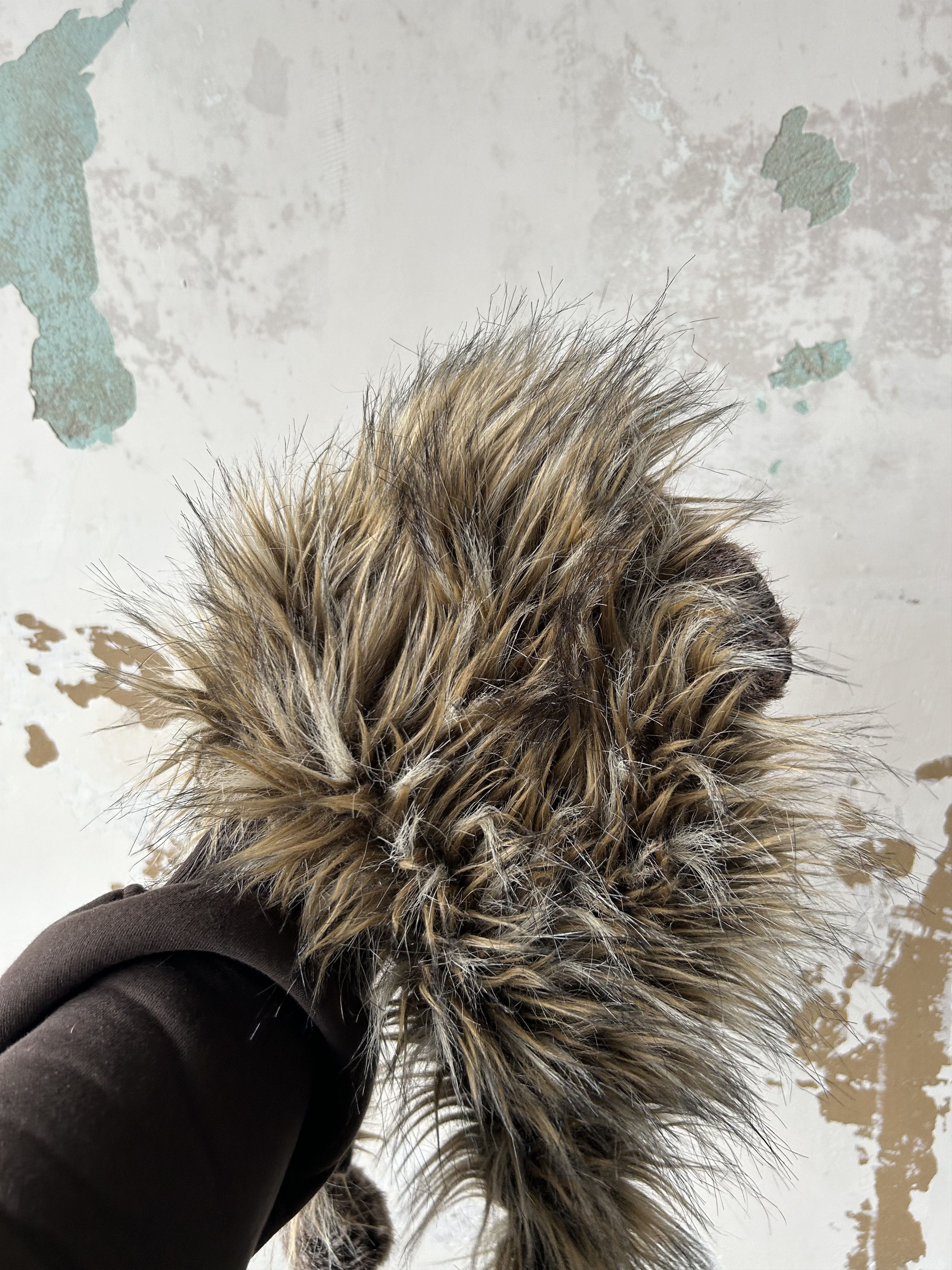 Vintage Ushanka Trapper Hat Furry Mohair Fuzzy Fur Hat Y2K Size ONE SIZE - 3 Thumbnail